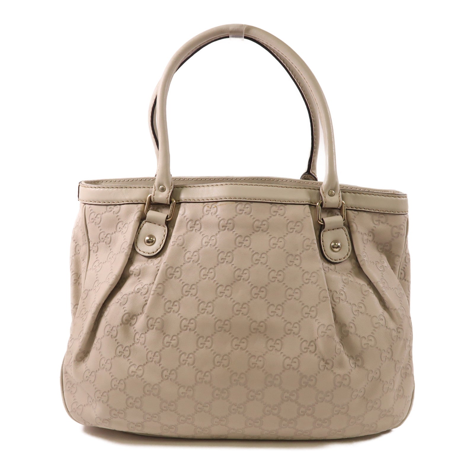GUCCI GG GHW Sukey Shoulder Bag 296835 Calfskin Leather Beige