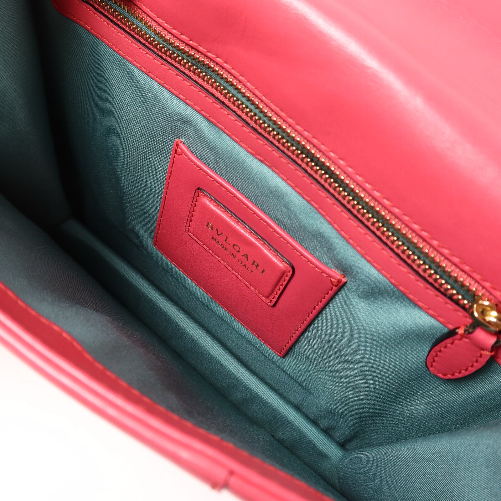 BVLGARI 牛皮皮革Shoulder Bag鏈帶肩背袋