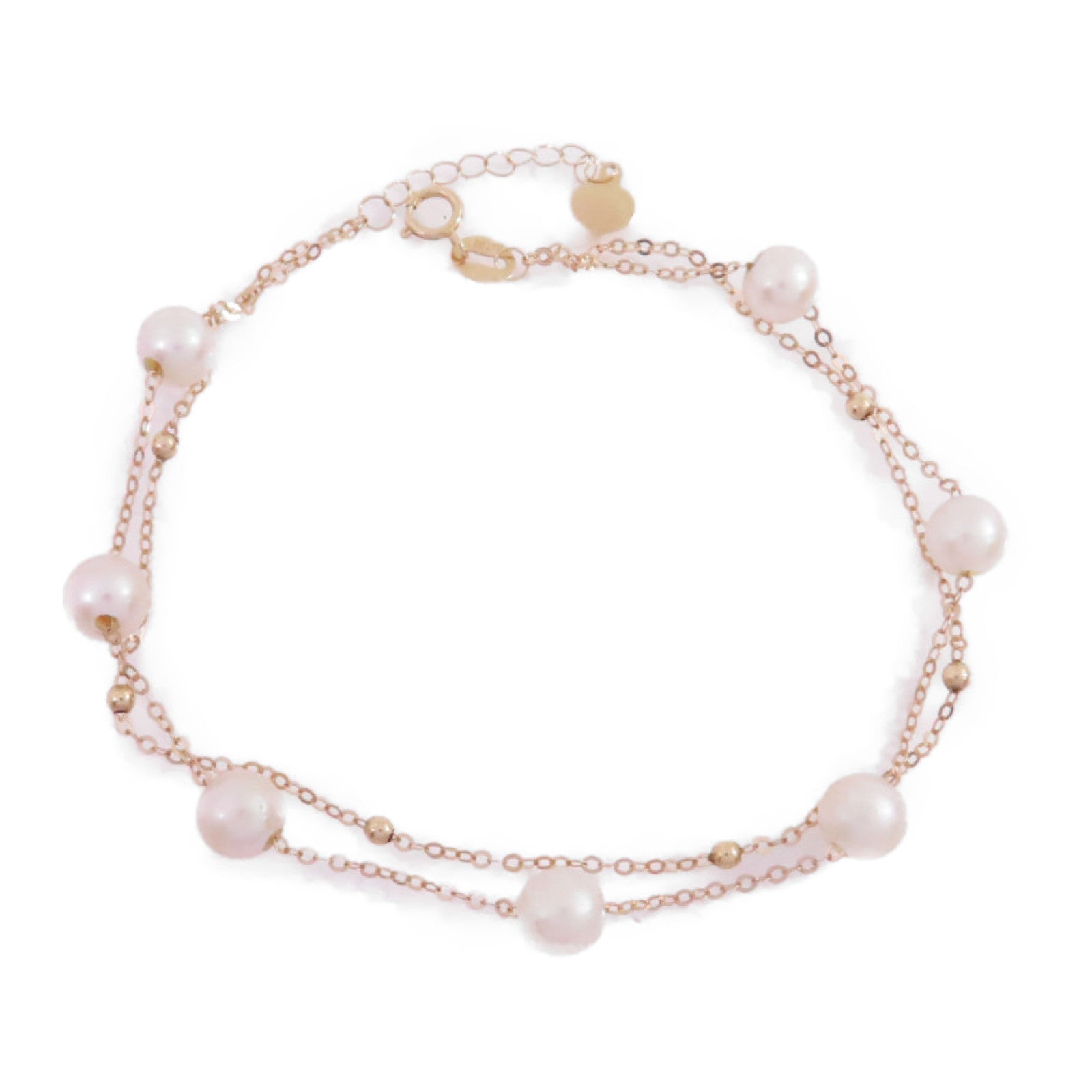 JEWELRY 18K玫瑰金/珍珠Pearl Bracelet金扣手鏈