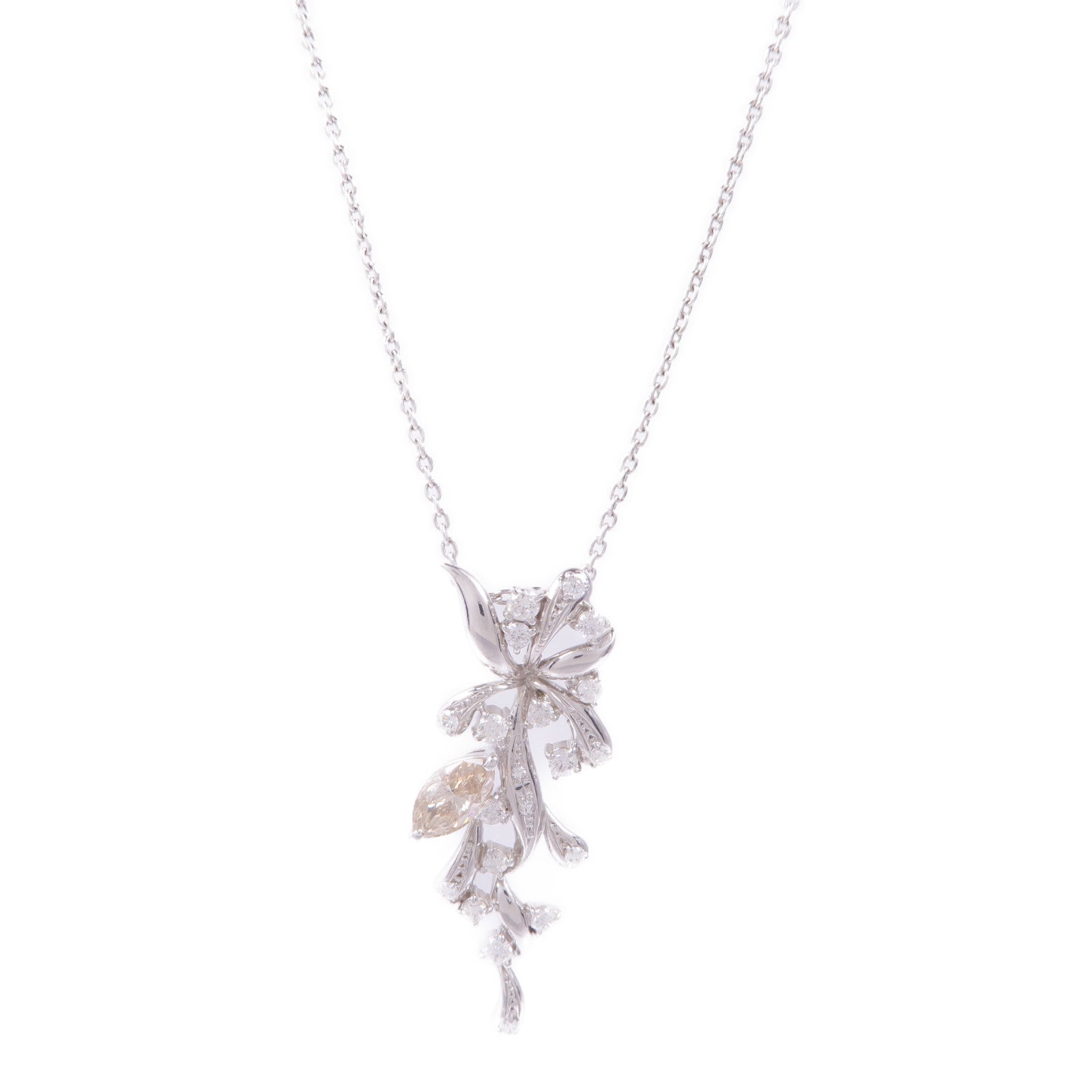 JEWELRY 18K白金Diamond Necklace鑽石項鍊