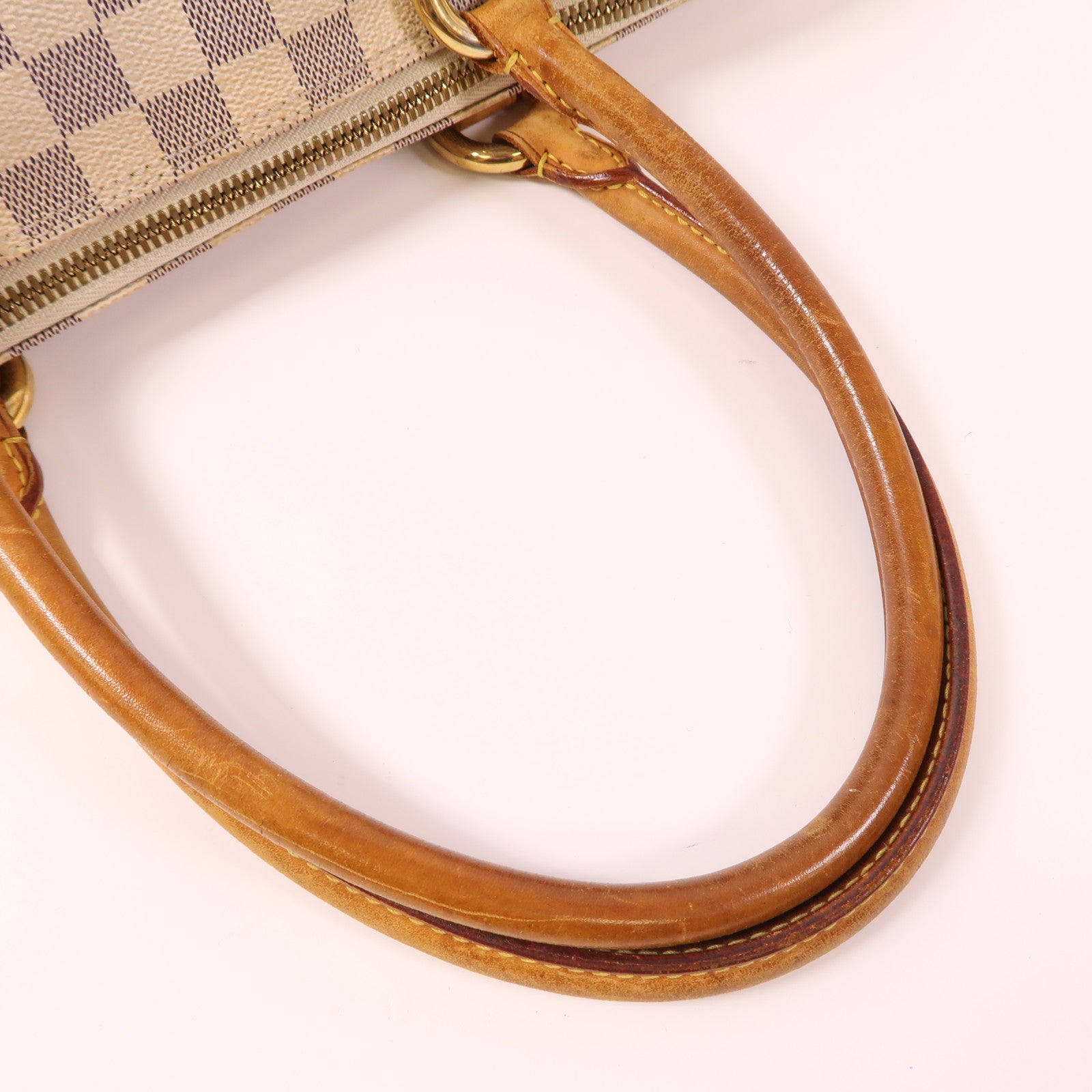 LOUIS VUITTON LV GHW Saleya MM Shoulder Bag N51185 Damier Azur White