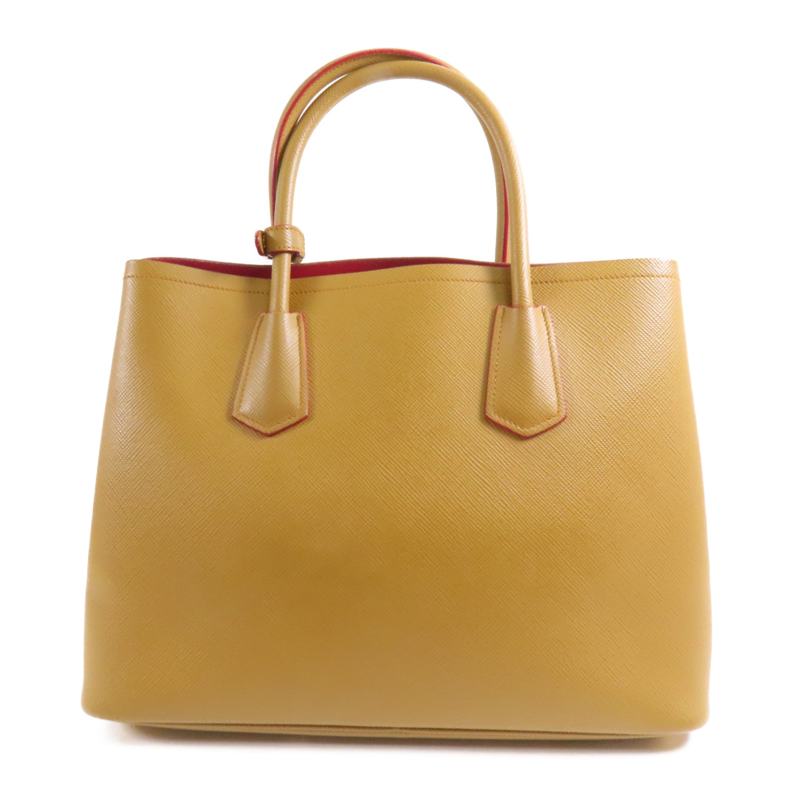 PRADA 牛皮皮革2 Way Shoulder金扣手挽肩背兩用袋
