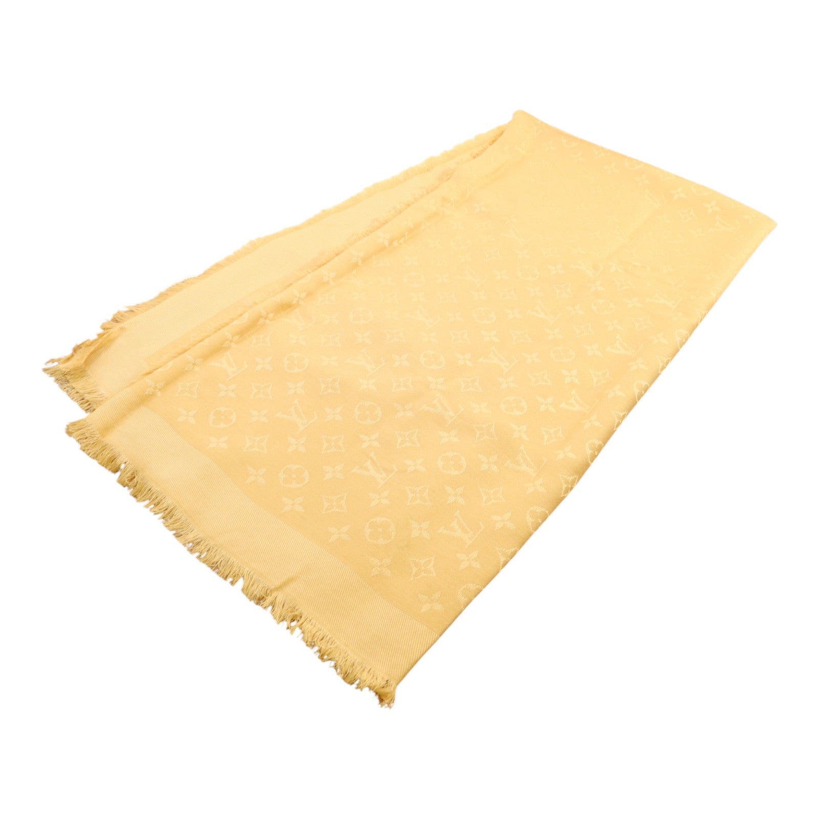 LOUIS VUITTON 羊毛/絲質Scarf絲巾