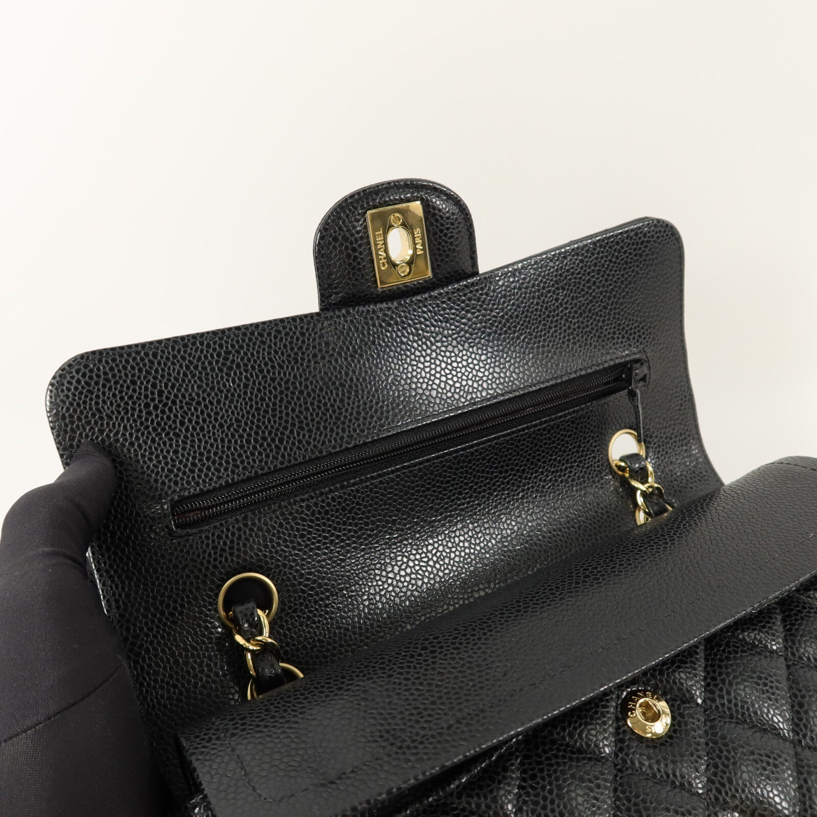 CHANEL 牛皮皮革Classic 23鏈帶肩背袋