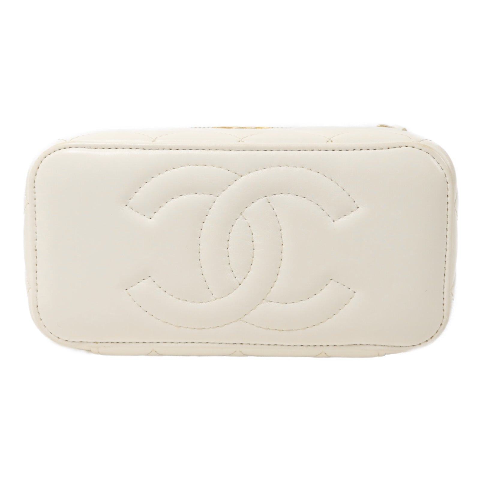 CHANEL 羊皮皮革Vanity Case鏈帶肩背袋