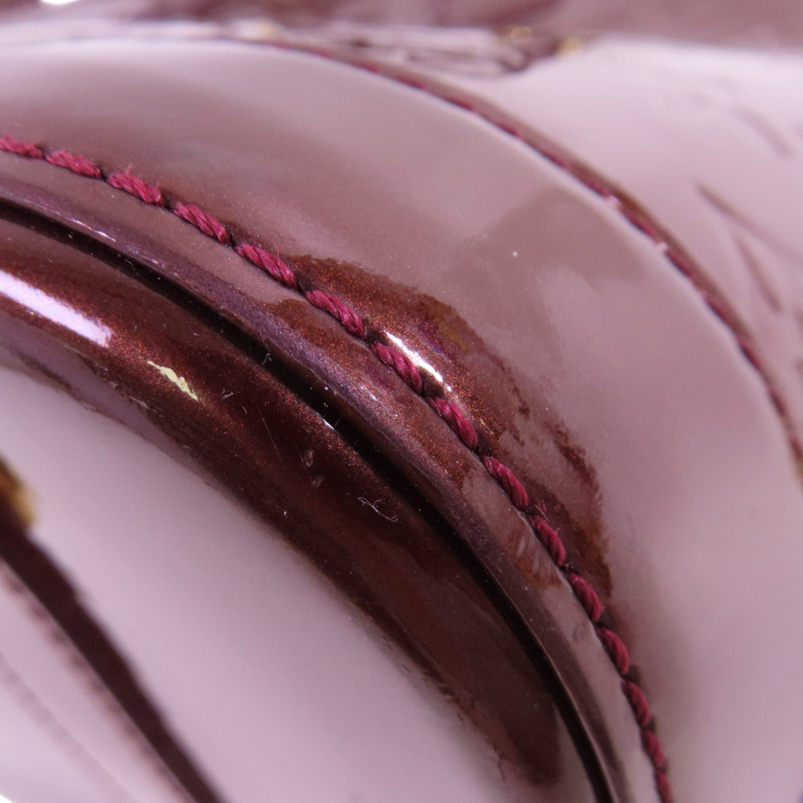 LOUIS VUITTON Monogram Vernis Alma PM Hand Bag金扣手挽袋