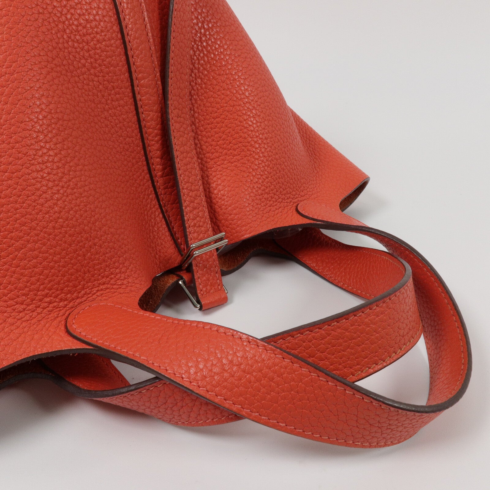 HERMES Clemence皮革Picotin PM手挽袋Bougainvillier