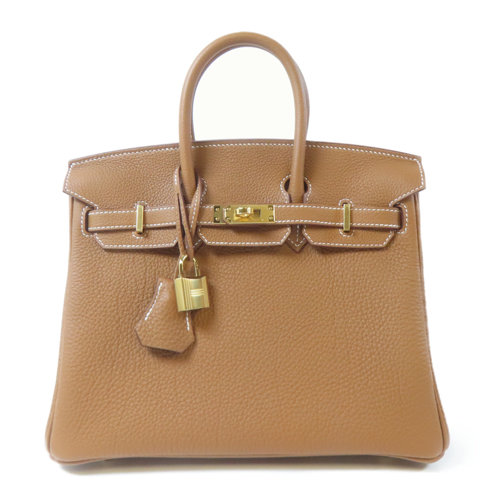 HERMES Togo皮革Birkin 25金扣手挽袋Gold/金色/啡色