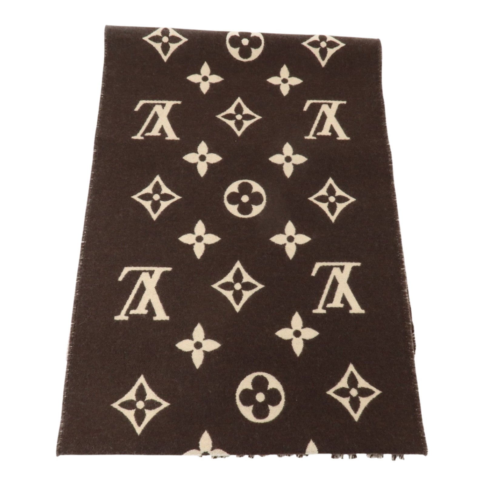 LOUIS VUITTON 羊毛All About Monogram Scarf圍巾