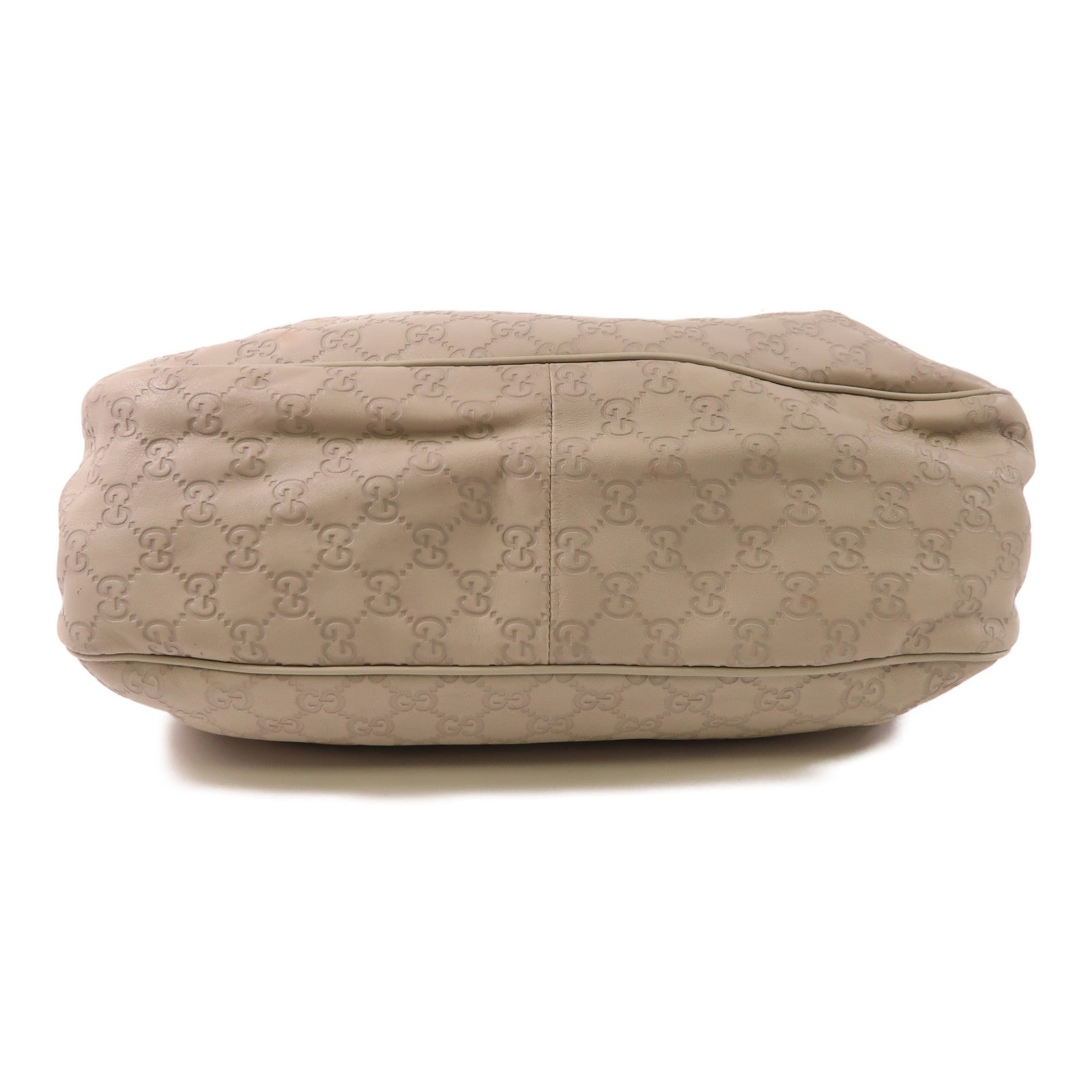 GUCCI GG GHW Sukey Shoulder Bag 296835 Calfskin Leather Beige