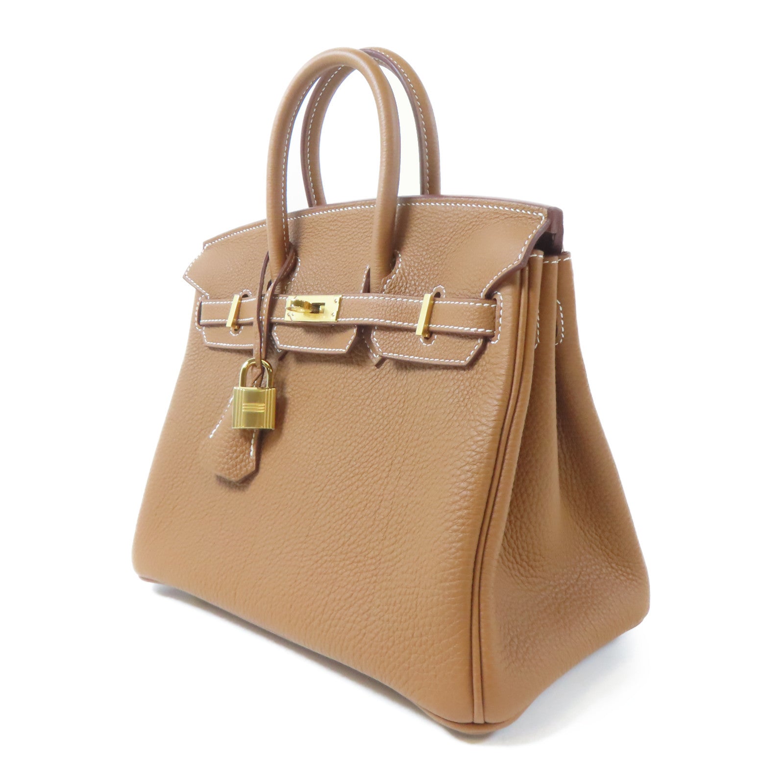 HERMES Togo皮革Birkin 25金扣手挽袋Gold/金色/啡色