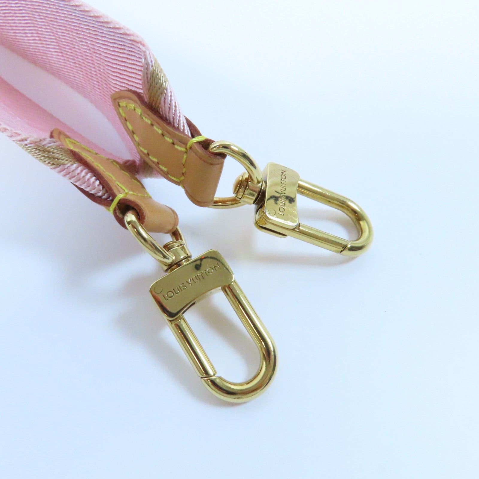 LOUIS VUITTON Monogram Multi Pochette Accessories金扣手挽肩背兩用袋啡色/粉紅色