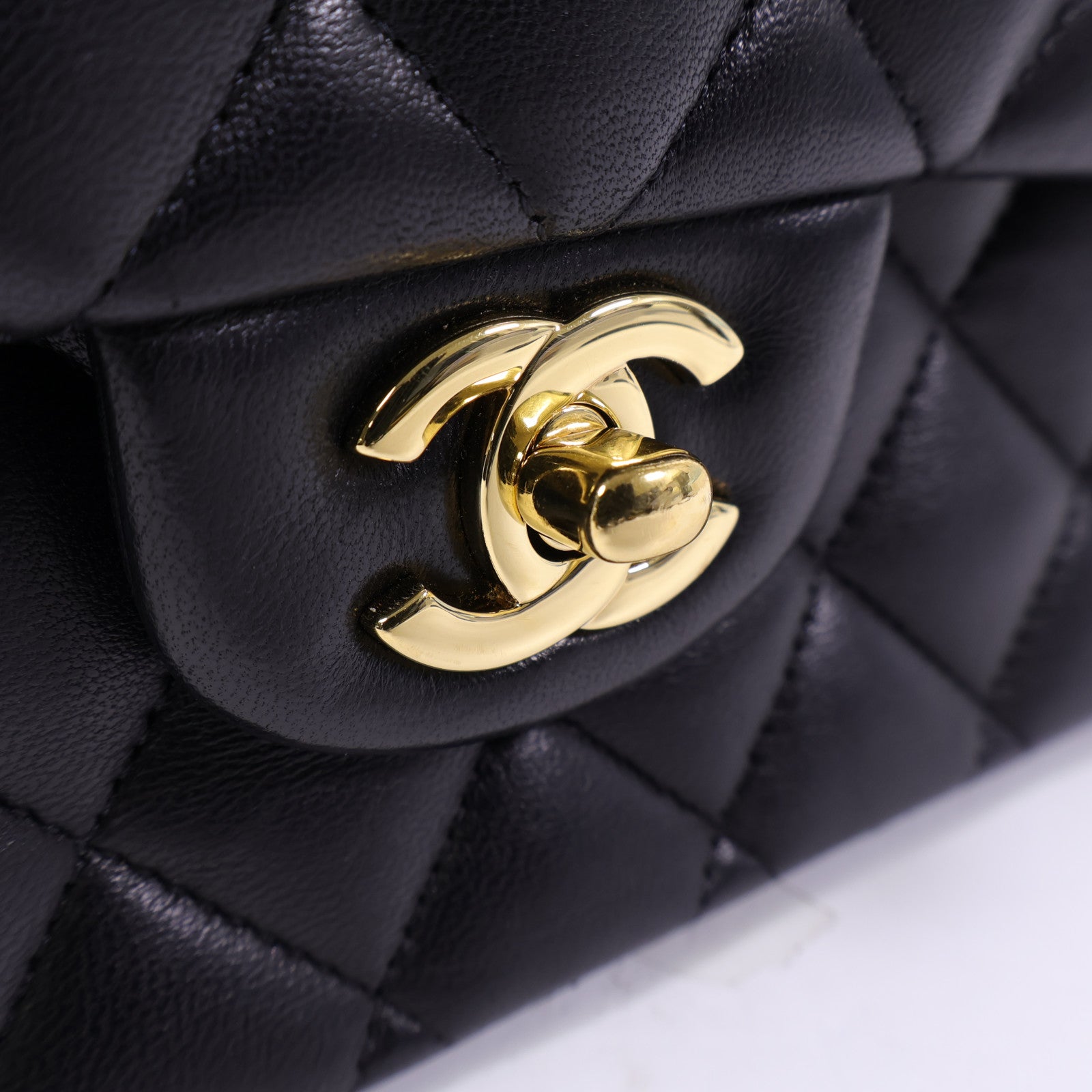 CHANEL 羊皮皮革Classic 25金扣手挽肩背兩用袋