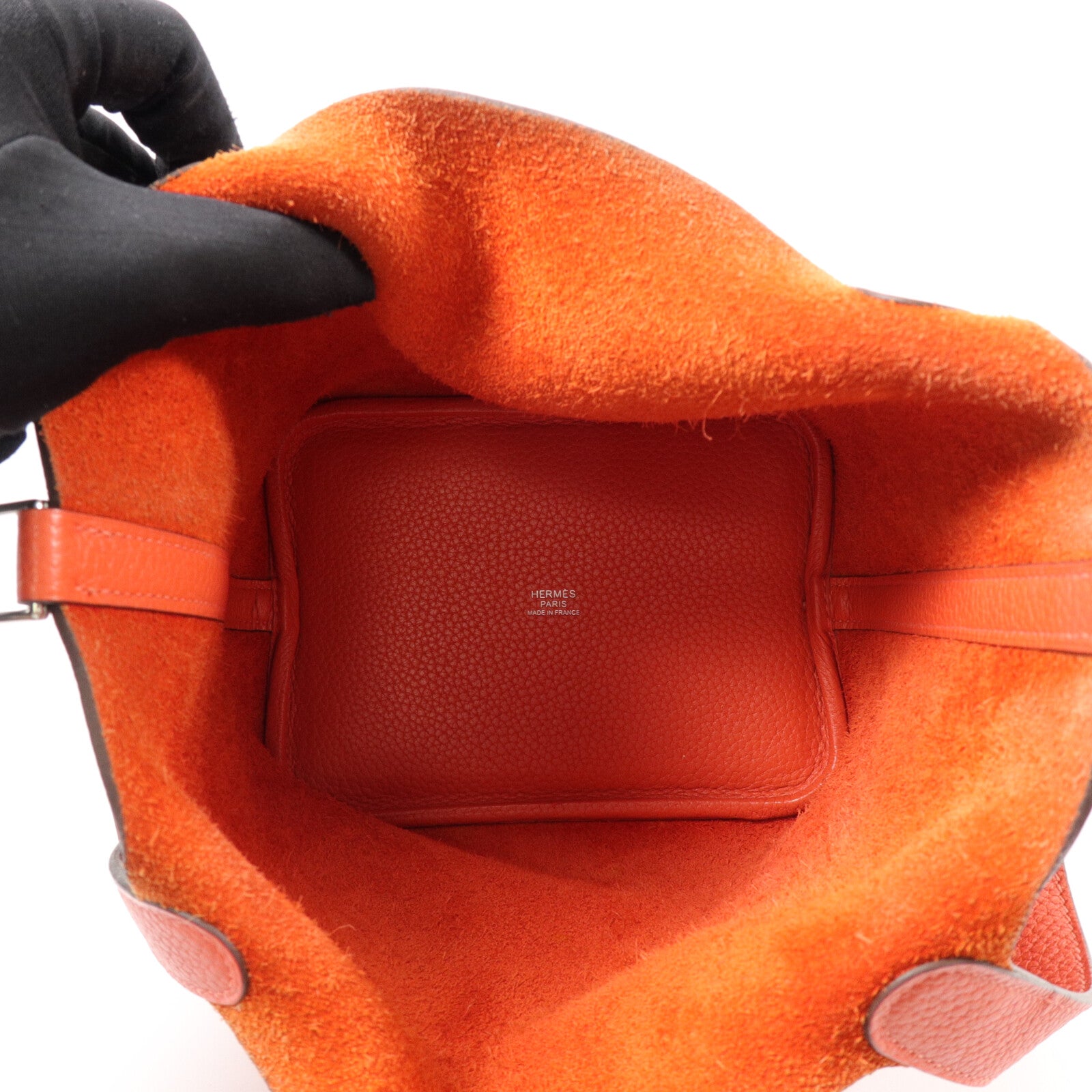 HERMES Clemence皮革Picotin PM手挽袋Bougainvillier