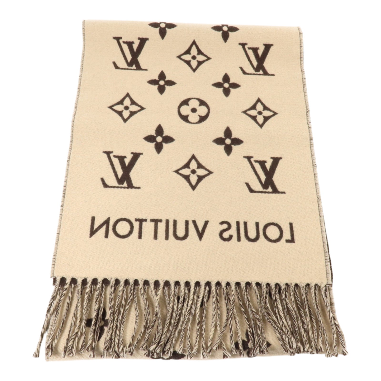 LOUIS VUITTON 羊毛All About Monogram Scarf圍巾