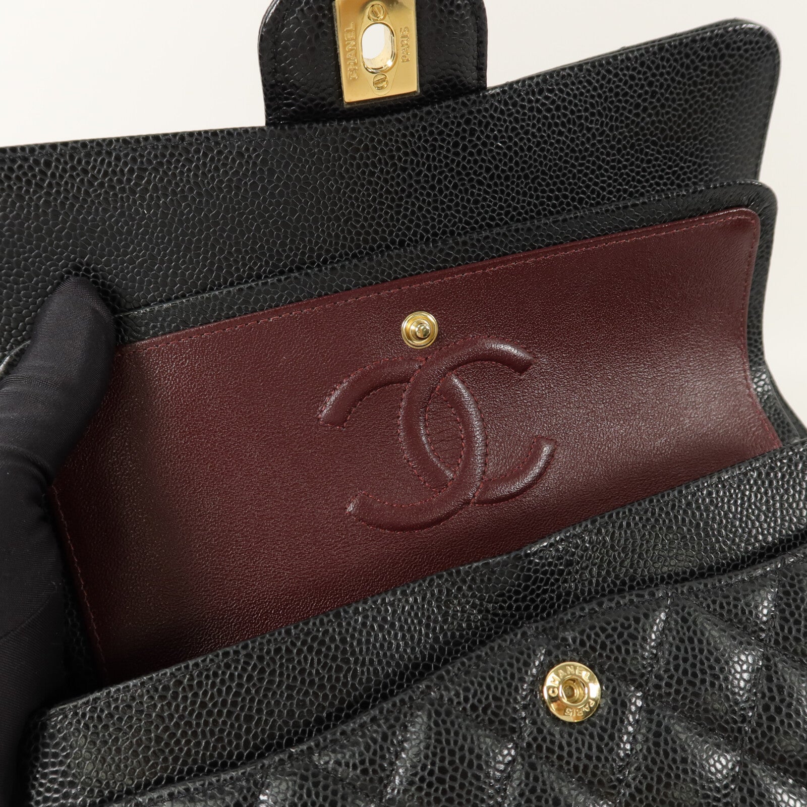 CHANEL 牛皮皮革Classic 23鏈帶肩背袋