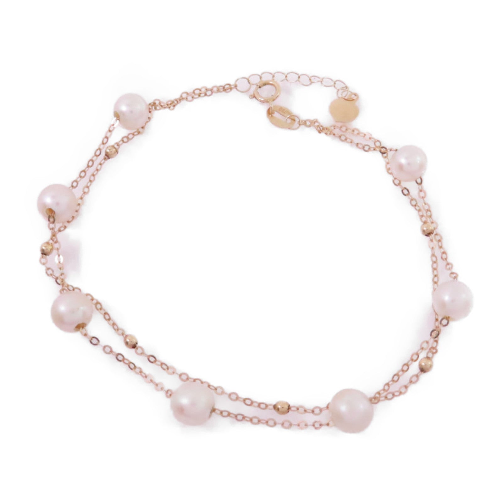JEWELRY 18K玫瑰金/珍珠Pearl Bracelet金扣手鏈