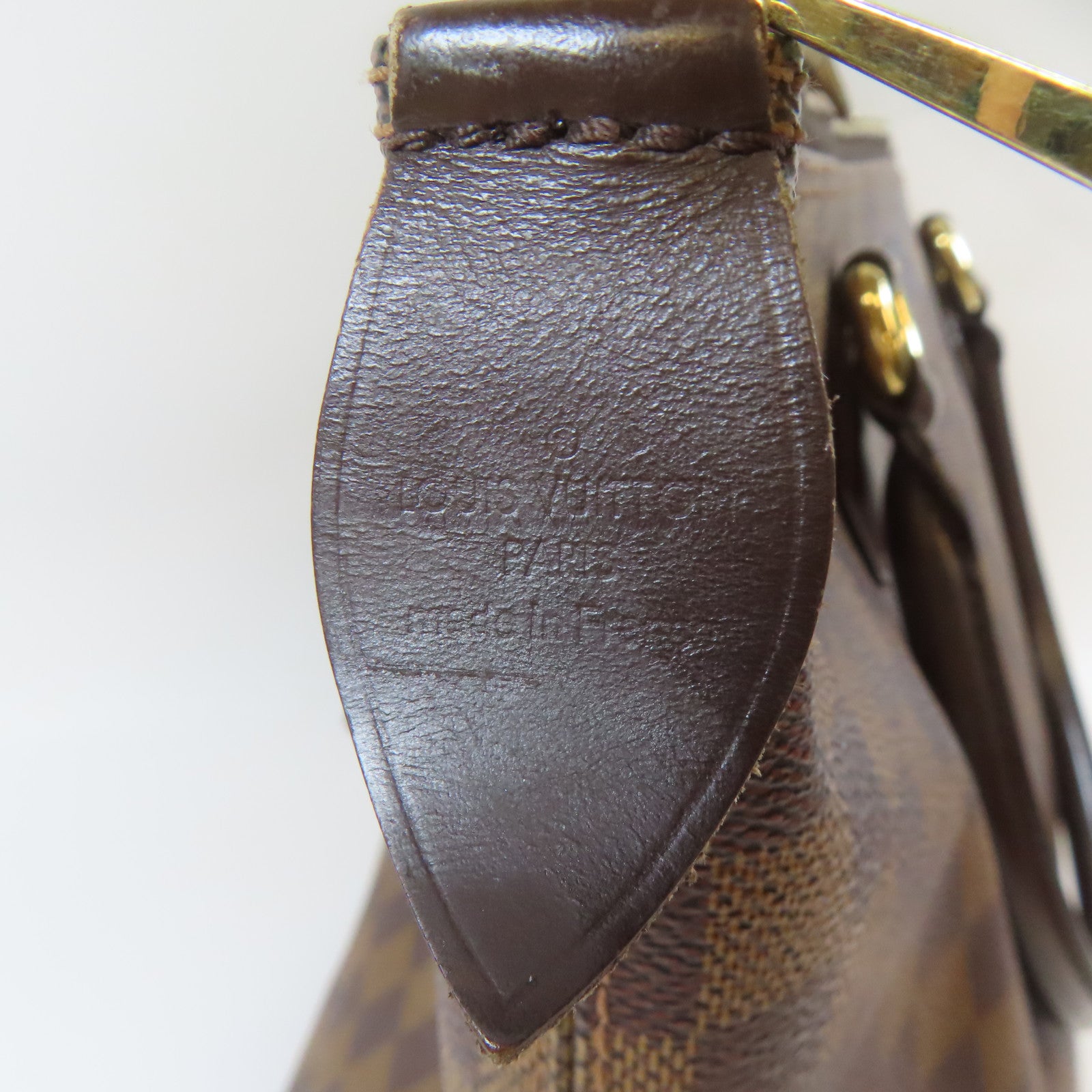 LOUIS VUITTON 【激減優惠】Damier Saleya MM金扣肩背袋啡色