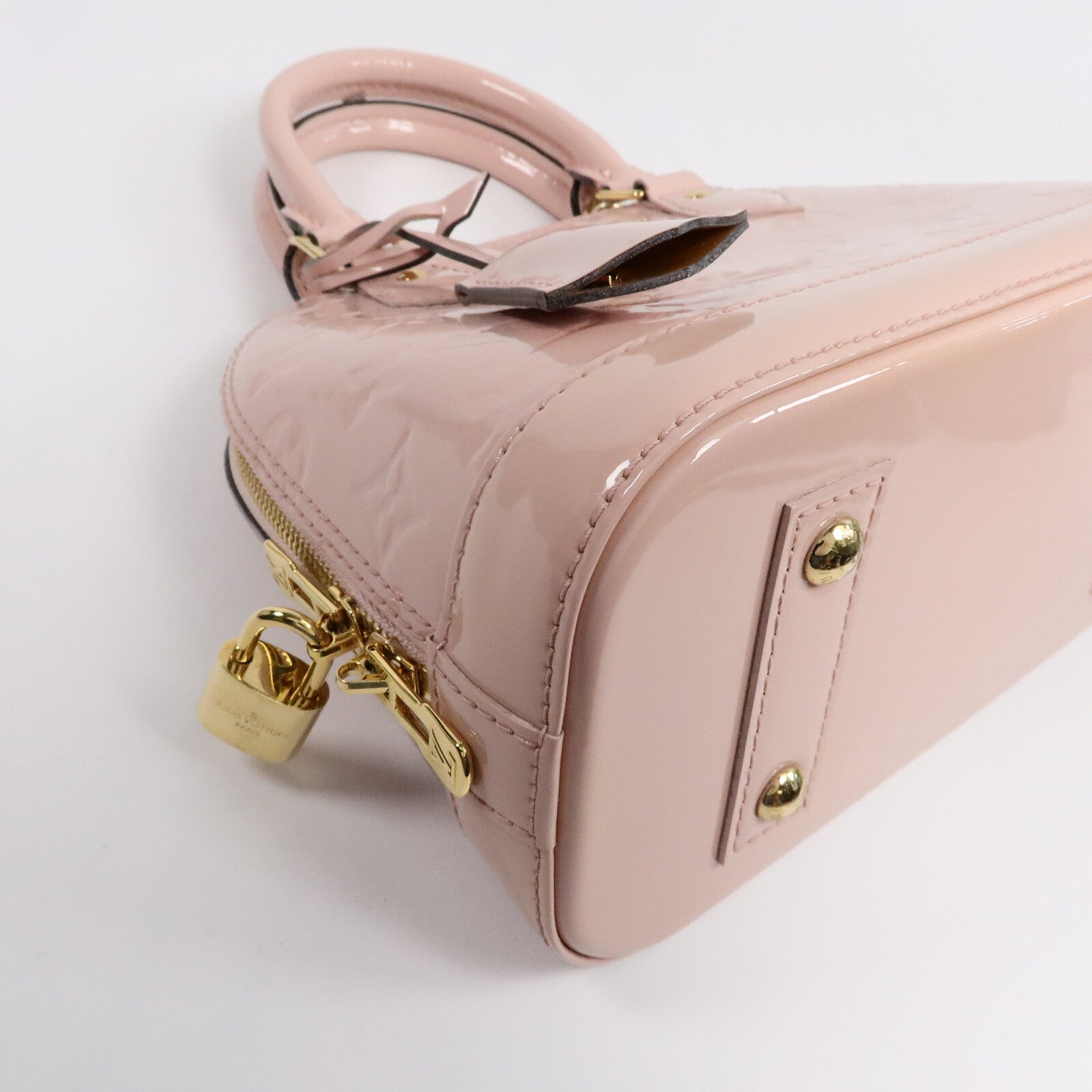 LOUIS VUITTON Monogram Vernis Alma BB手挽肩背兩用袋