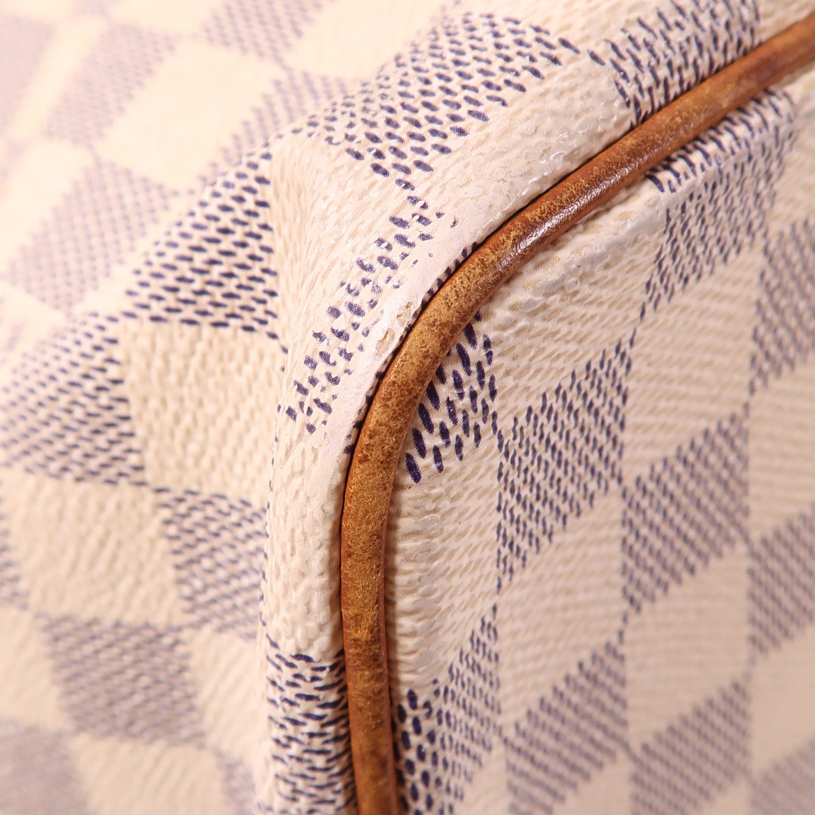 LOUIS VUITTON LV GHW Saleya MM Shoulder Bag N51185 Damier Azur White