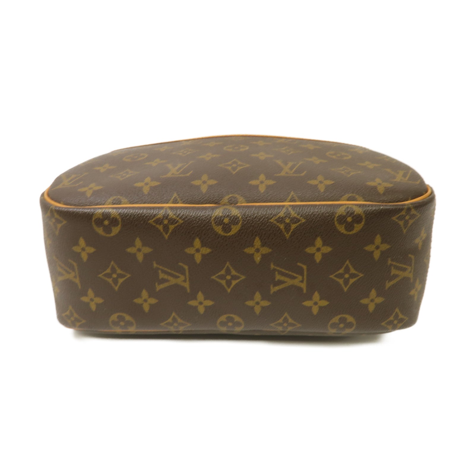 LOUIS VUITTON Monogram Trouville Hand Bag金扣手挽袋啡色