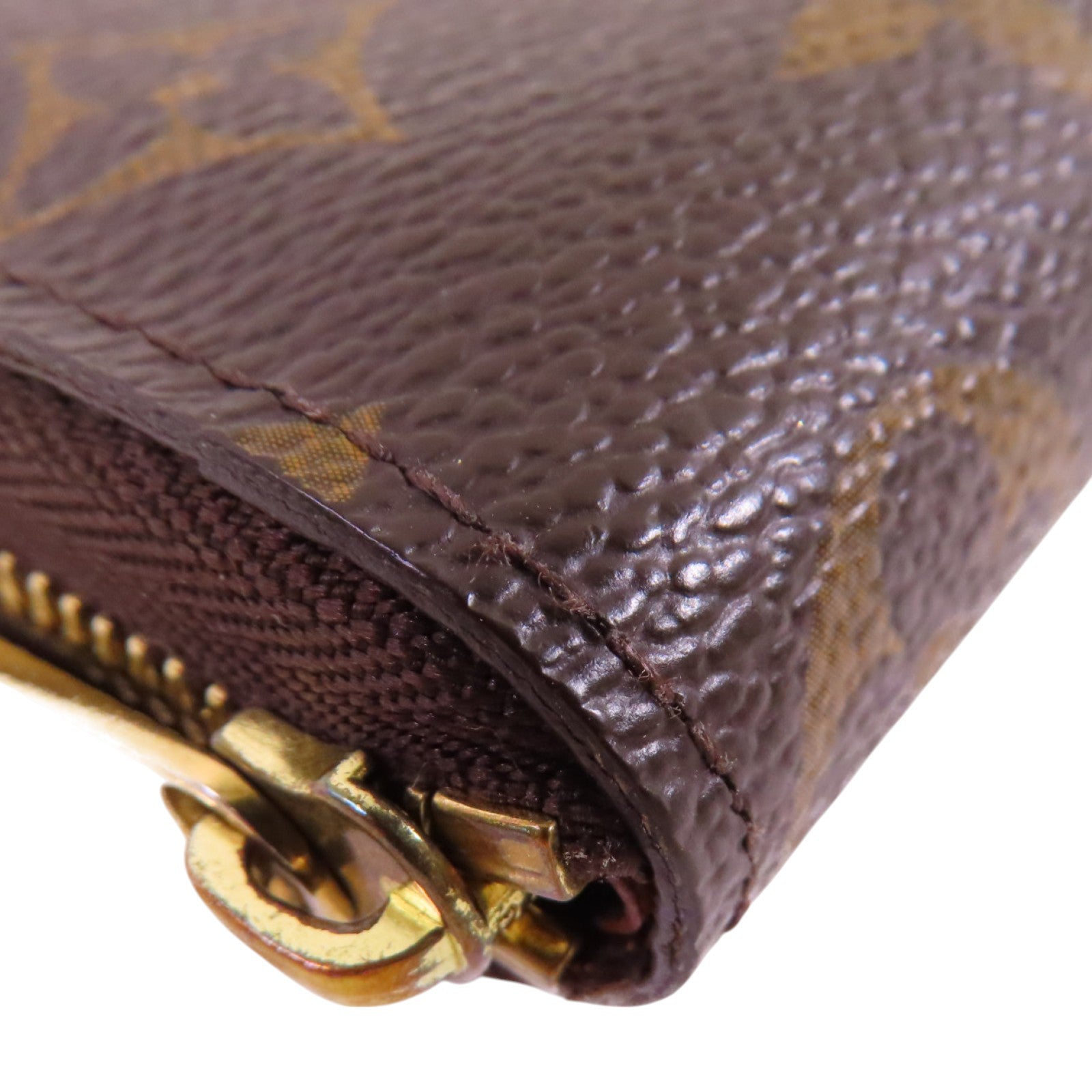 LOUIS VUITTON LV GHW Round Card Case Coin Case Card Holder M60067 Monogram