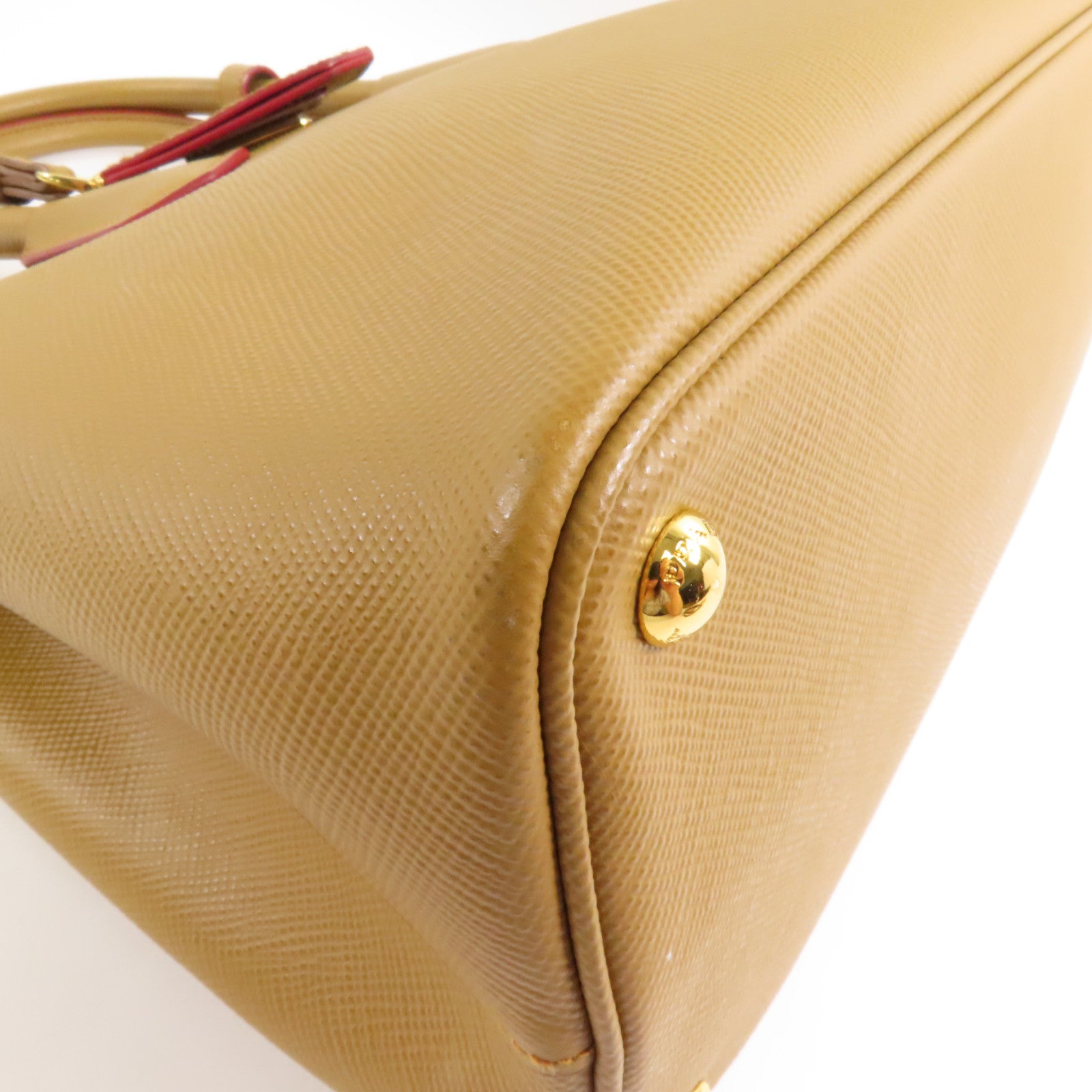 PRADA 牛皮皮革2 Way Shoulder金扣手挽肩背兩用袋