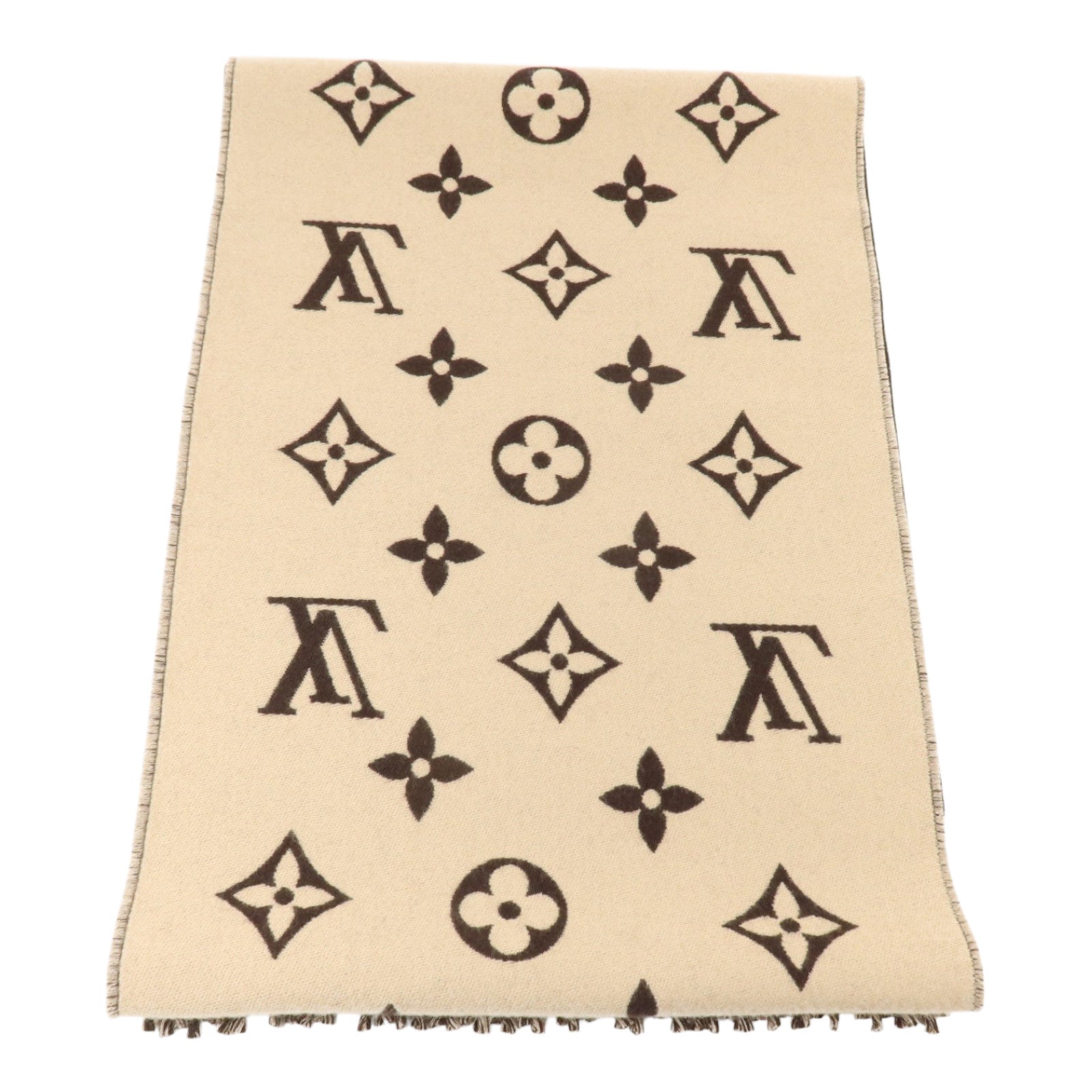 LOUIS VUITTON 羊毛All About Monogram Scarf圍巾