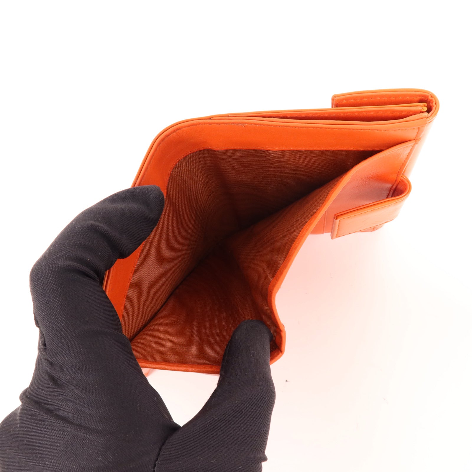 PRADA 牛皮皮革Wallet銀扣錢包