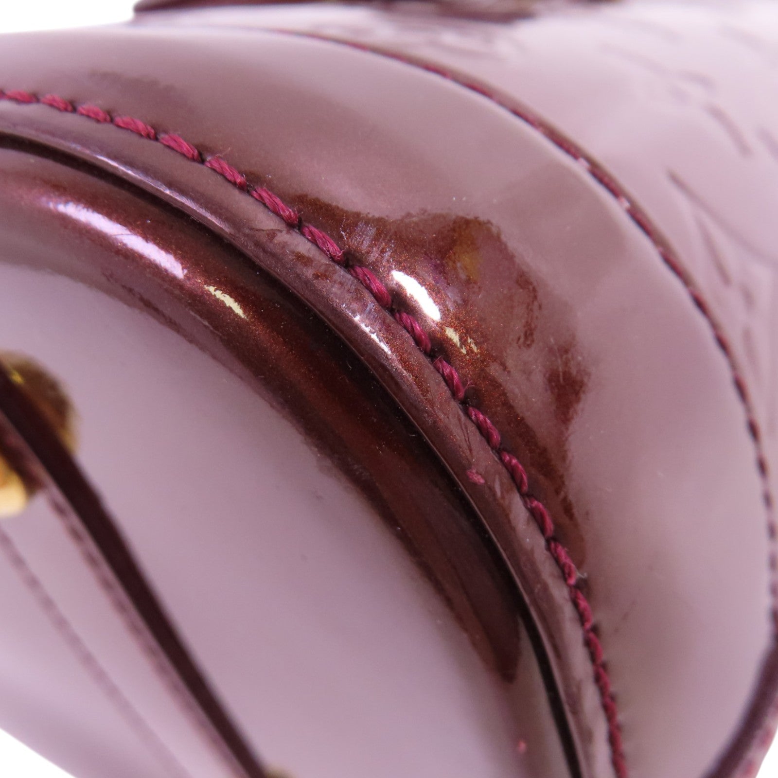 LOUIS VUITTON Monogram Vernis Alma PM Hand Bag金扣手挽袋