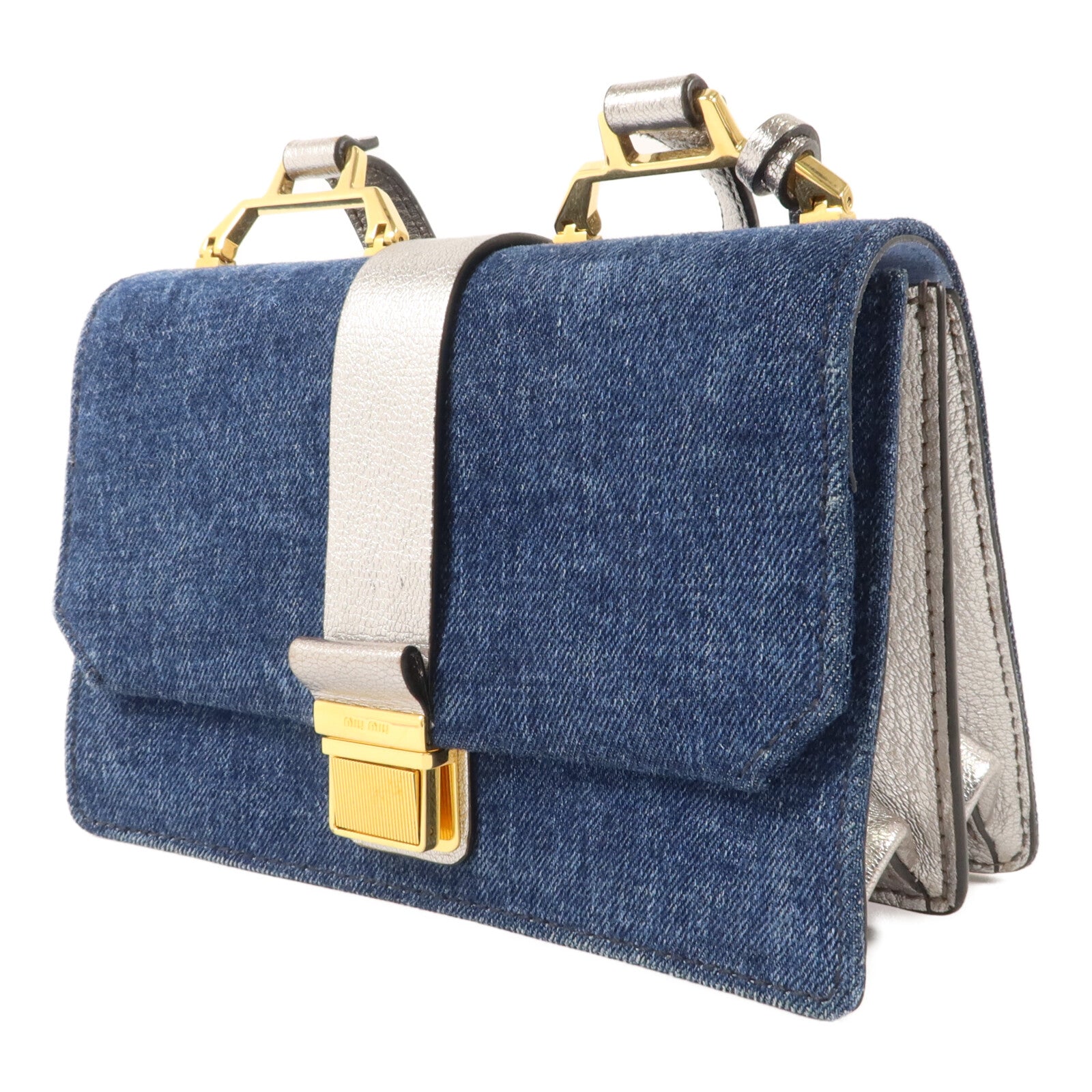 Miu Miu 牛仔布料Shoulder Bag肩背袋