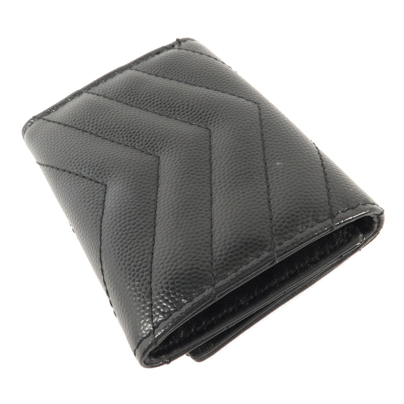 SAINT LAURENT 牛皮皮革Trifold Wallet錢包