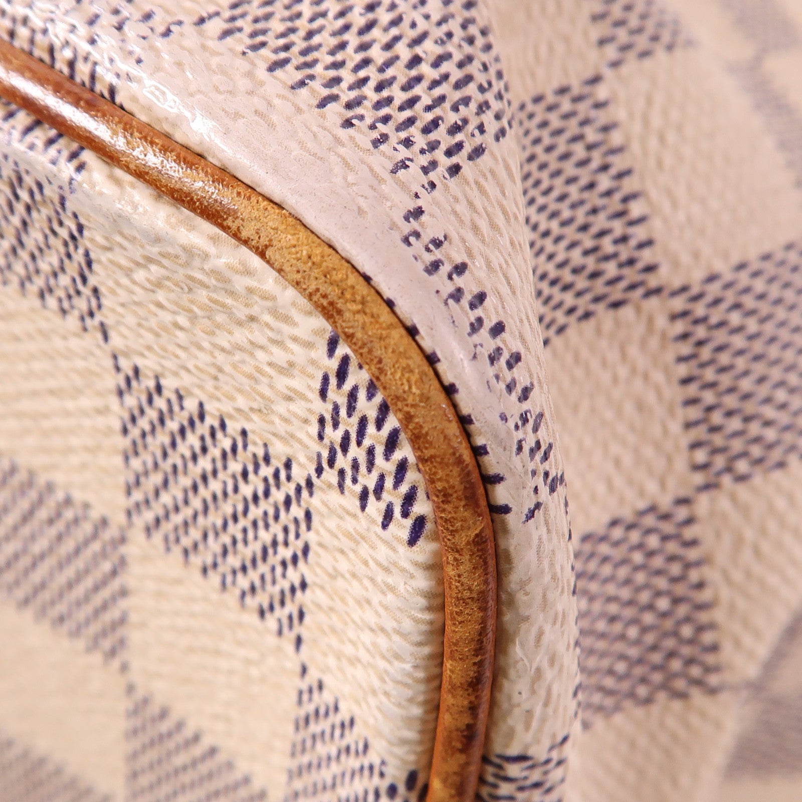 LOUIS VUITTON LV GHW Saleya MM Shoulder Bag N51185 Damier Azur White