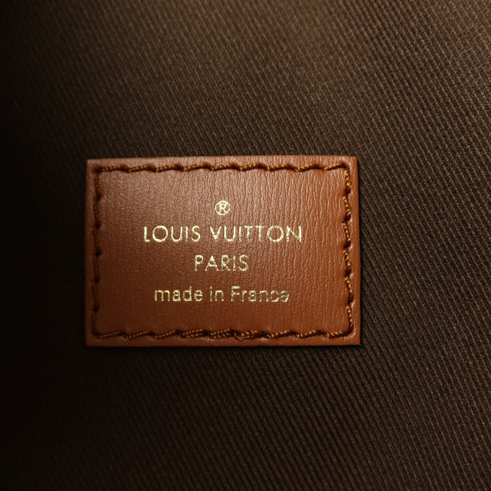 LOUIS VUITTON Monogram Reverse Loop Hobo金扣手挽肩背兩用袋棕色