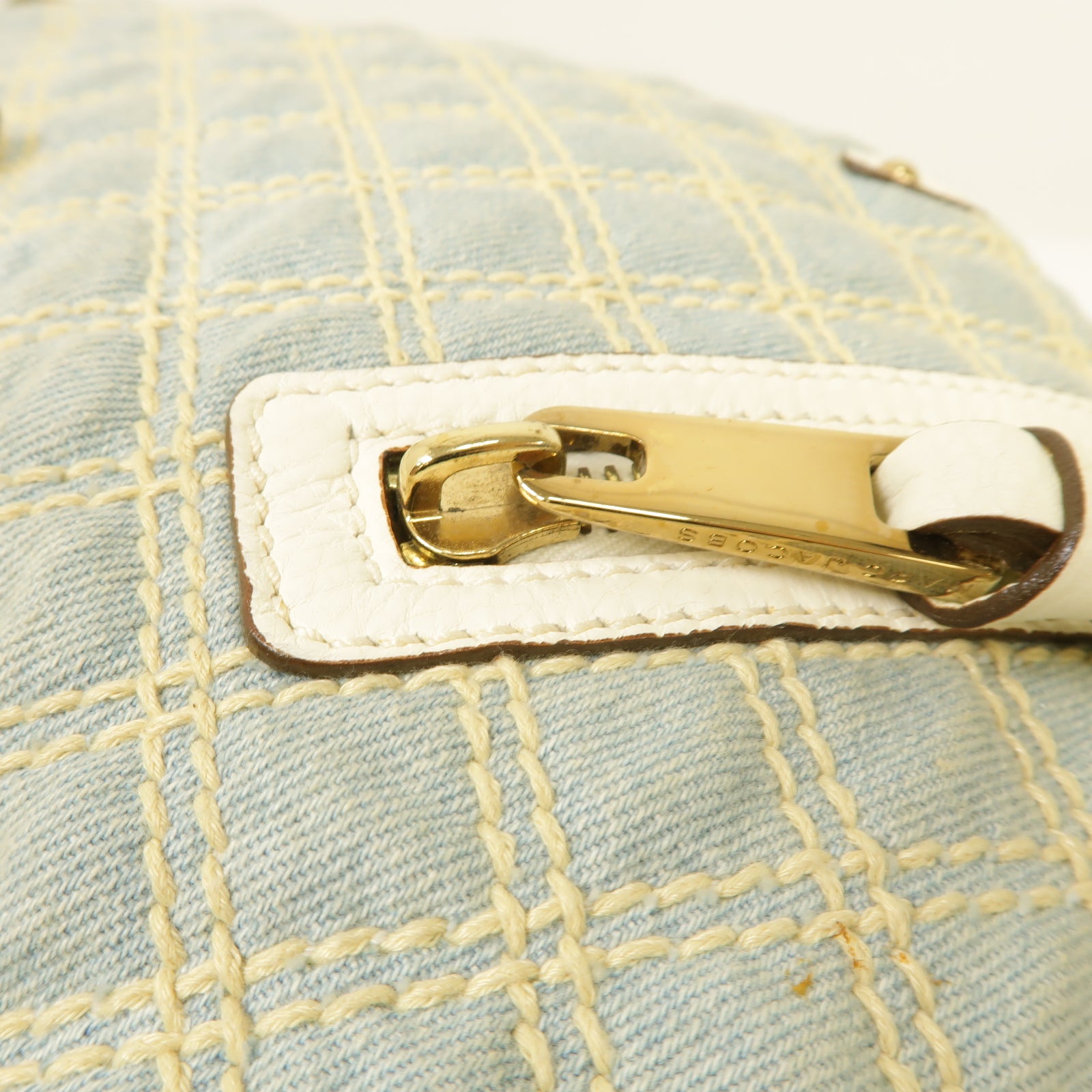 MARC JACOBS 帆布Shoulder Bag金扣肩背袋藍色