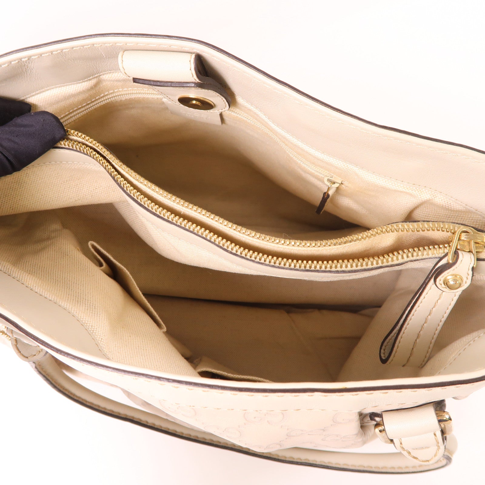 GUCCI GG GHW Sukey Shoulder Bag 296835 Calfskin Leather Beige