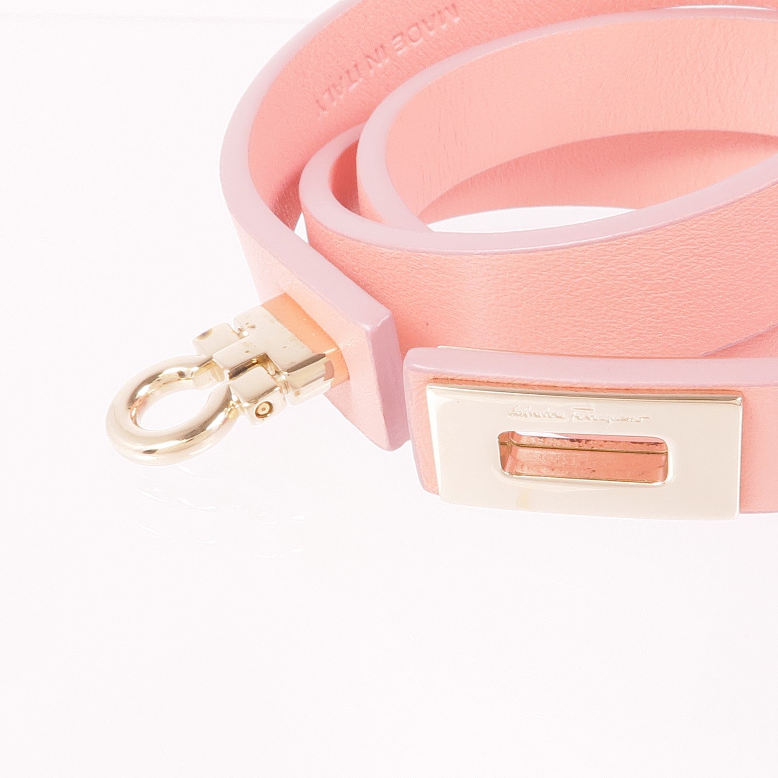 Salvatore Ferragamo 牛皮皮革Bracelet金扣手帶