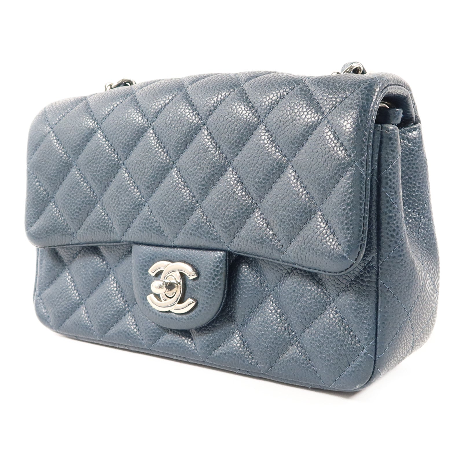 CHANEL 牛皮皮革Classic 20銀扣鏈帶肩背袋
