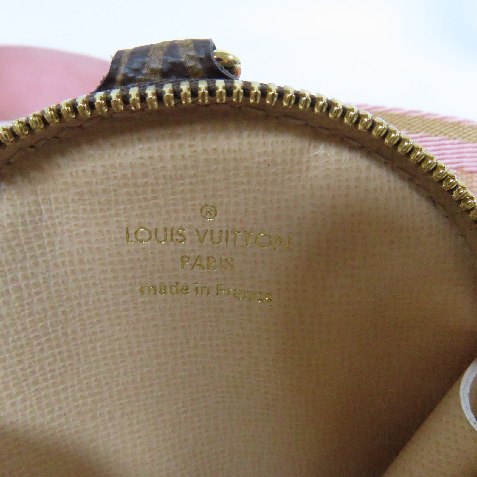 LOUIS VUITTON Monogram Multi Pochette Accessories金扣手挽肩背兩用袋啡色/粉紅色