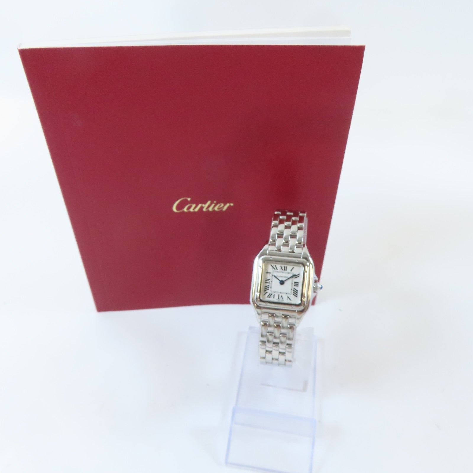 CARTIER Panthere不鏽鋼手錶石英機芯白色
