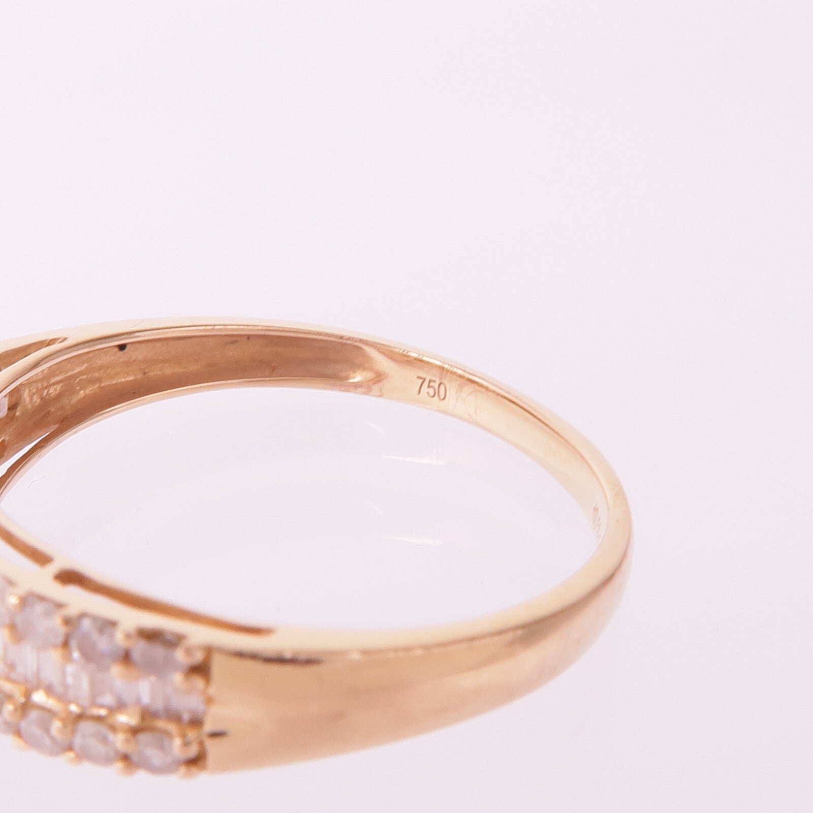 JEWELRY 18K玫瑰金Diamond Ring鑽石戒指US#8