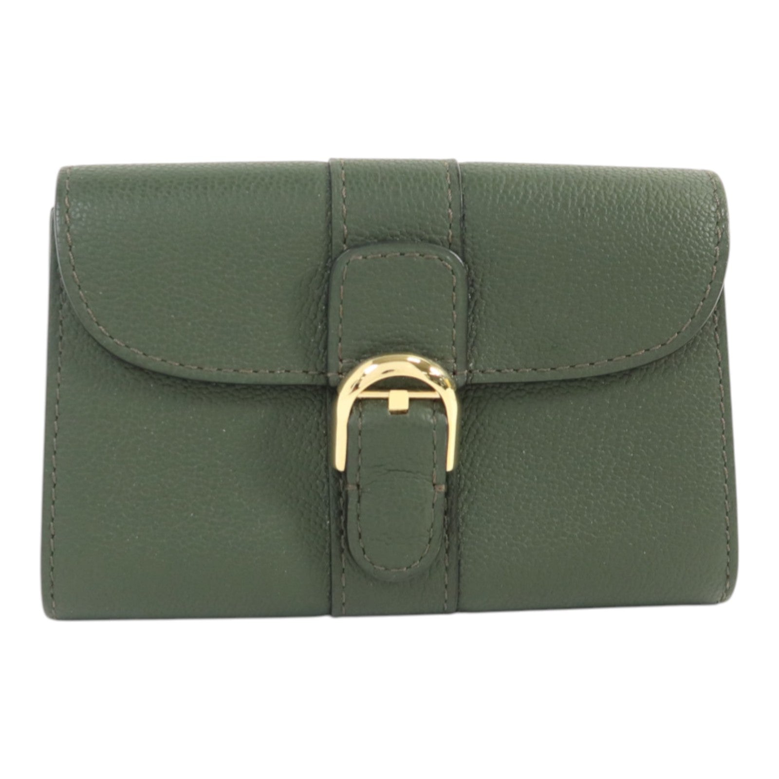 Delvaux 牛皮皮革Brillant Card Holder金扣卡片套