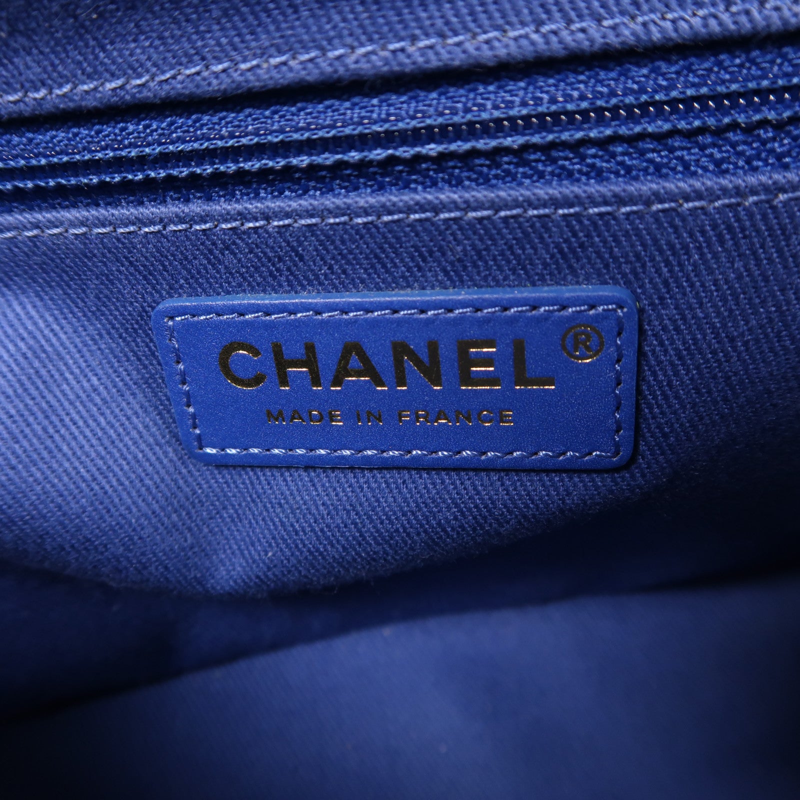 CHANEL 牛皮皮革Business Affinity金扣鏈帶手挽肩背兩用袋