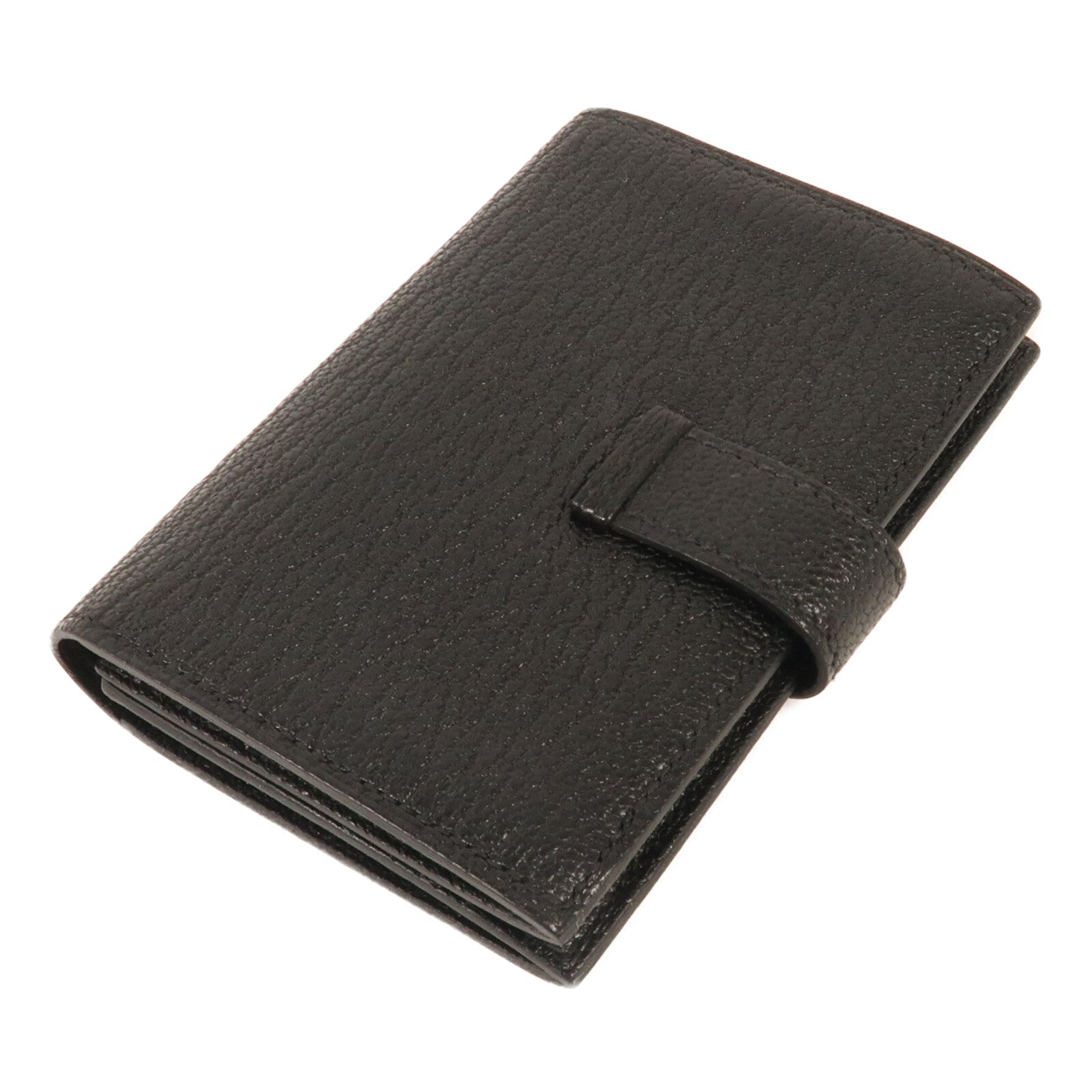 HERMES Chevre皮革Bearn Card Case金扣卡片套