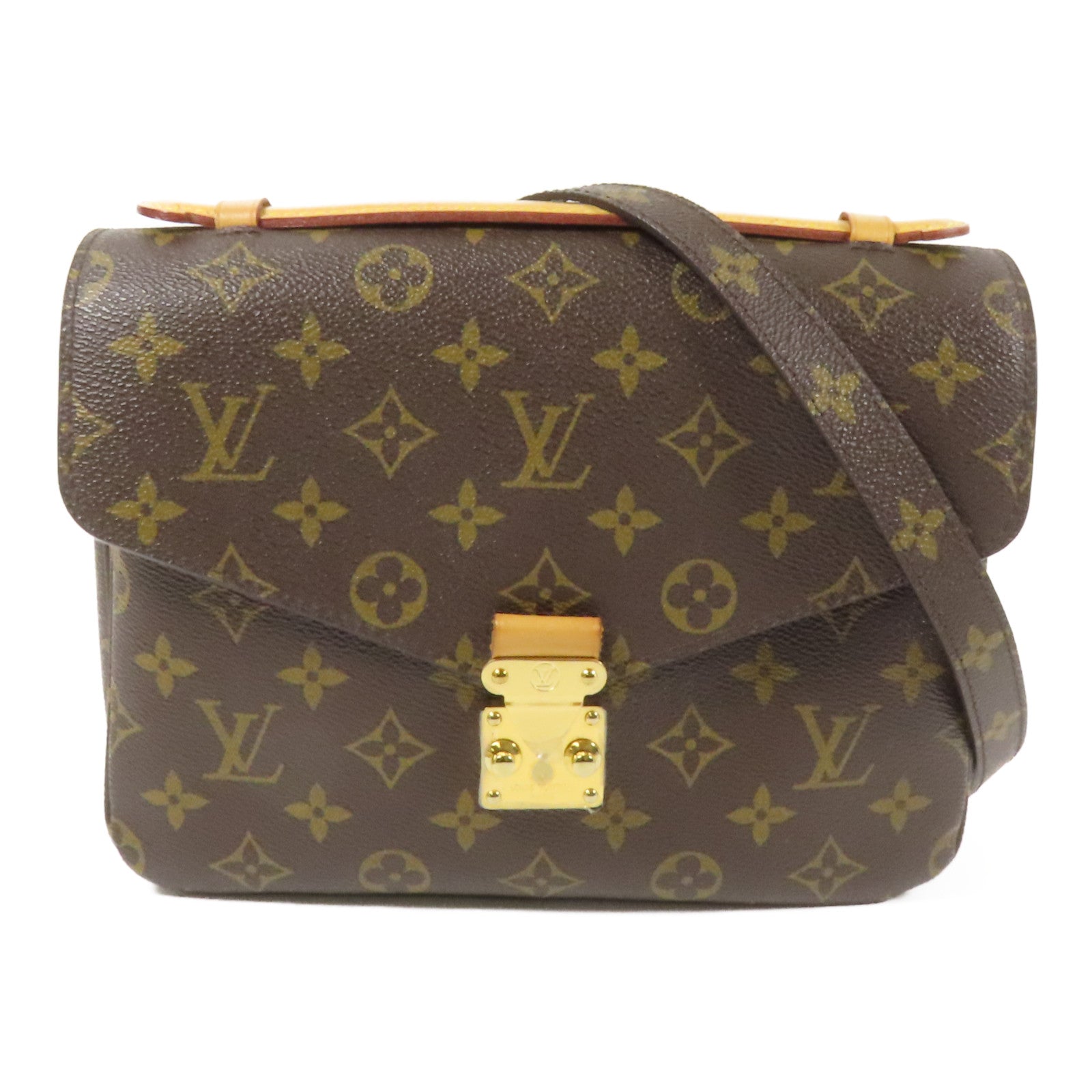 LOUIS VUITTON Monogram Pochette Metis MM金扣手挽肩背兩用袋