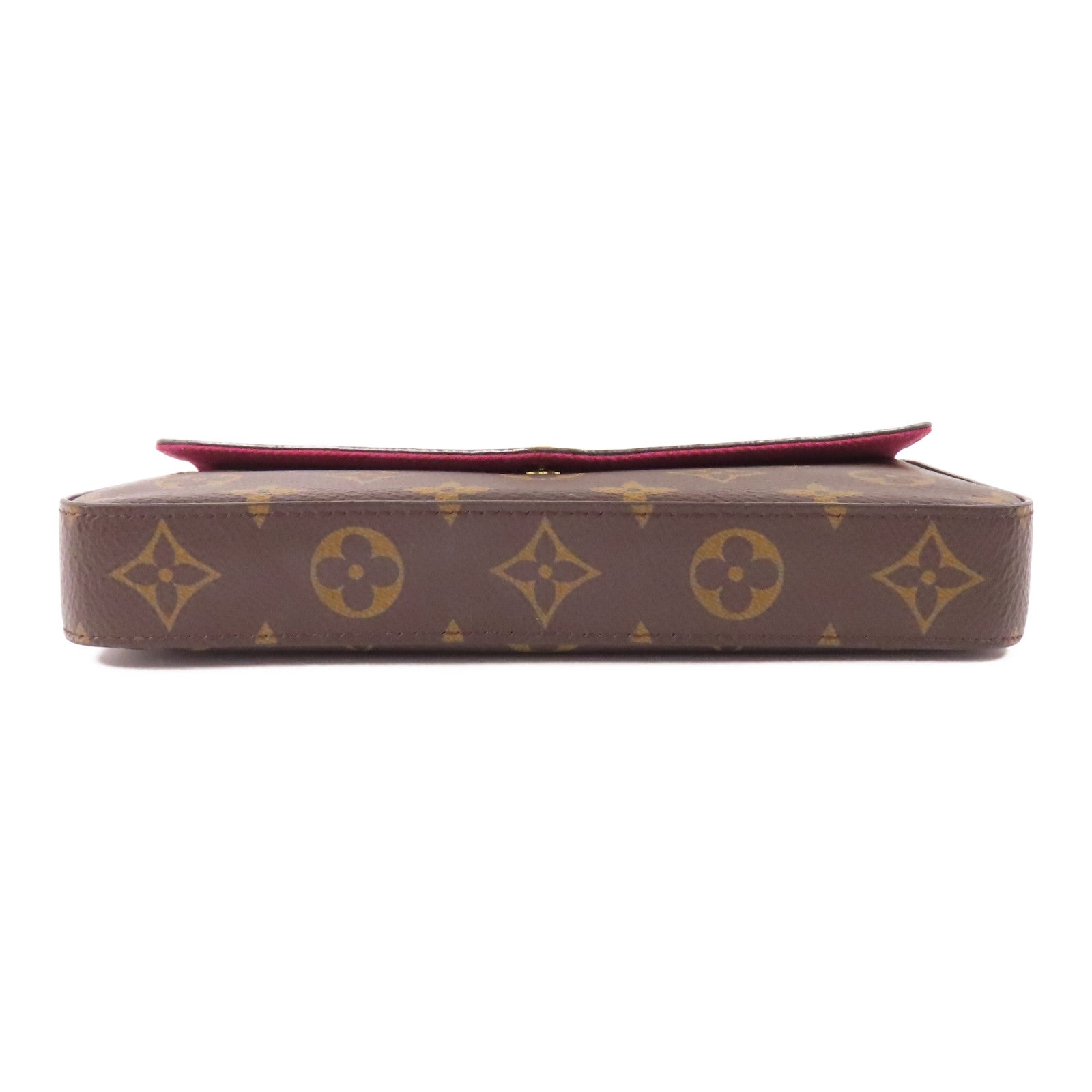 LOUIS VUITTON Monogram Felicie Pochette金扣鏈帶肩背袋