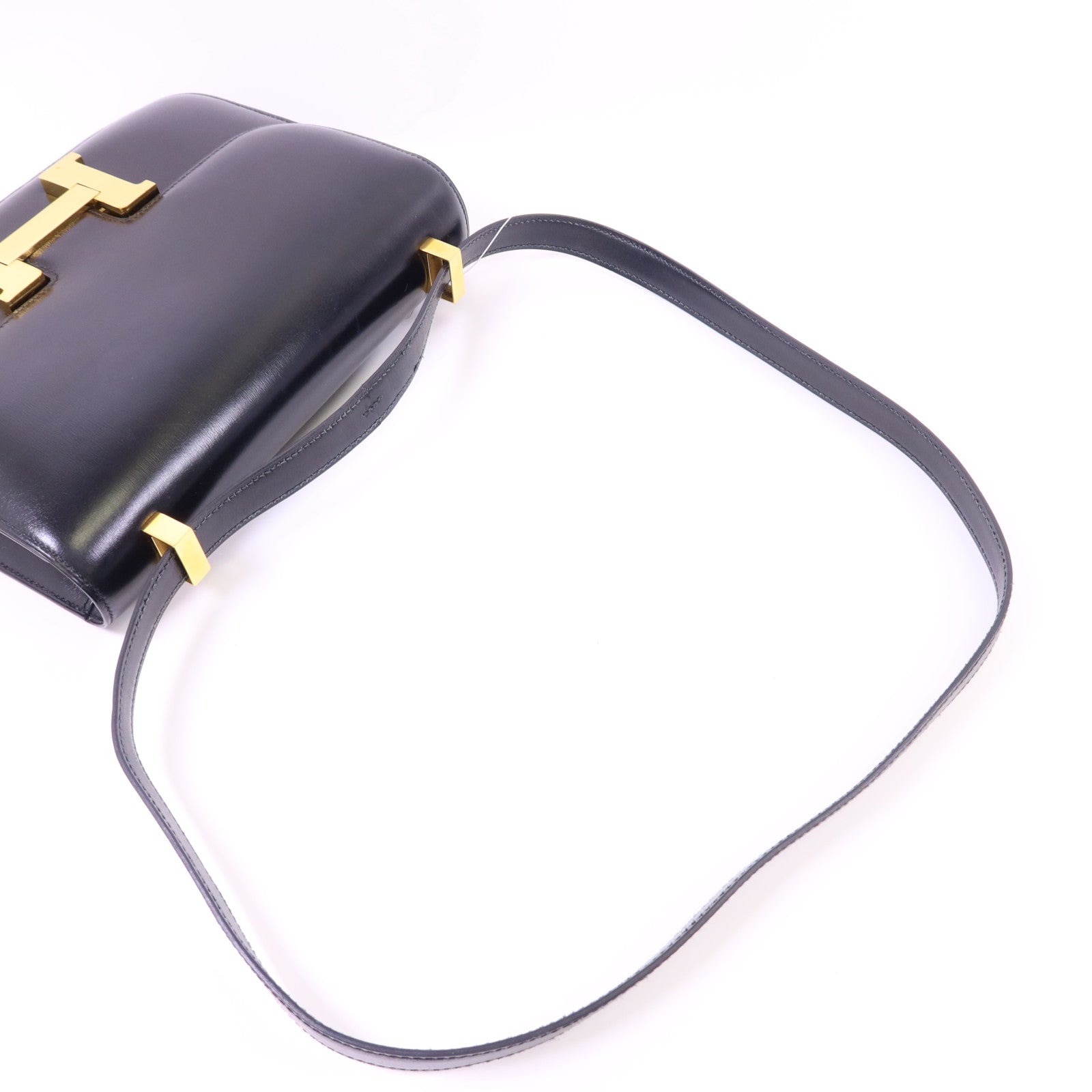 HERMES Box Calf皮革Constance 24金扣肩背袋