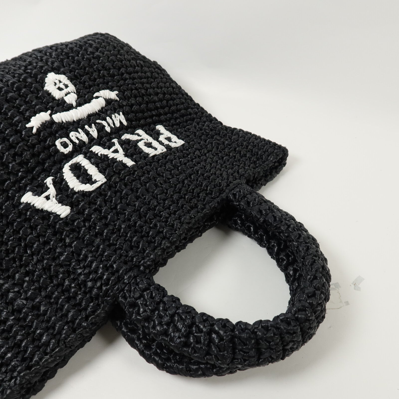 PRADA Raffia Small Crochet Tote手挽袋