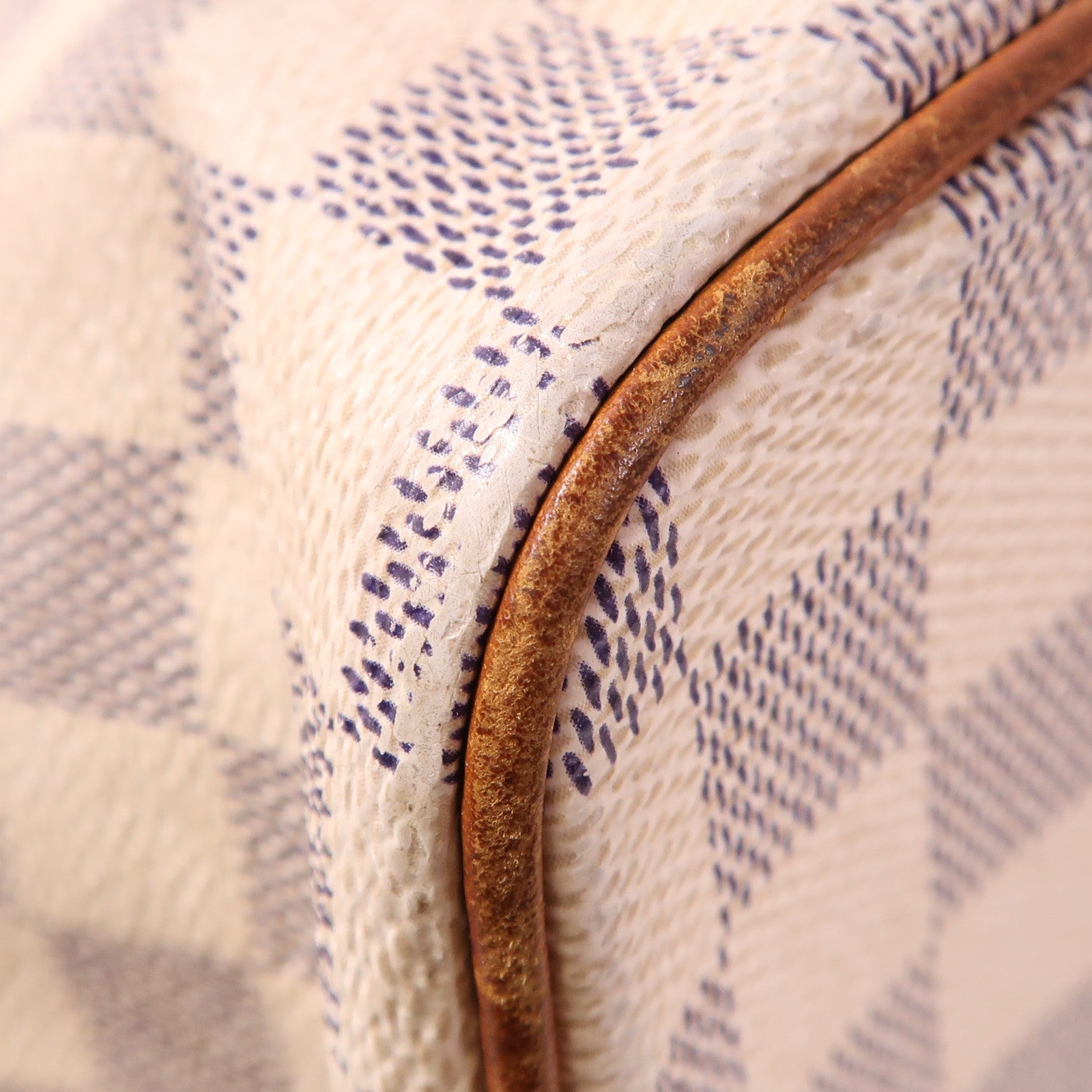 LOUIS VUITTON LV GHW Saleya MM Shoulder Bag N51185 Damier Azur White
