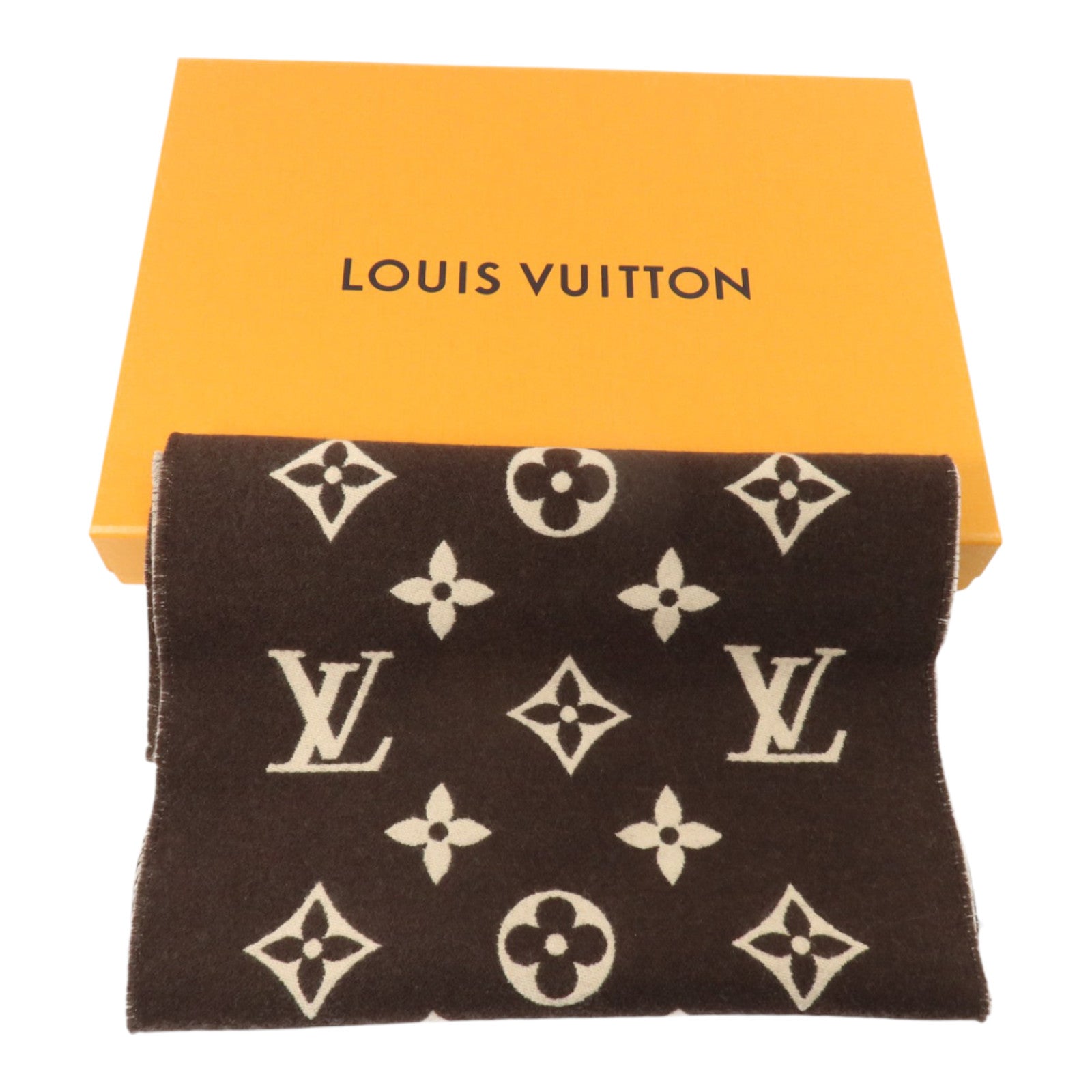 LOUIS VUITTON 羊毛All About Monogram Scarf圍巾